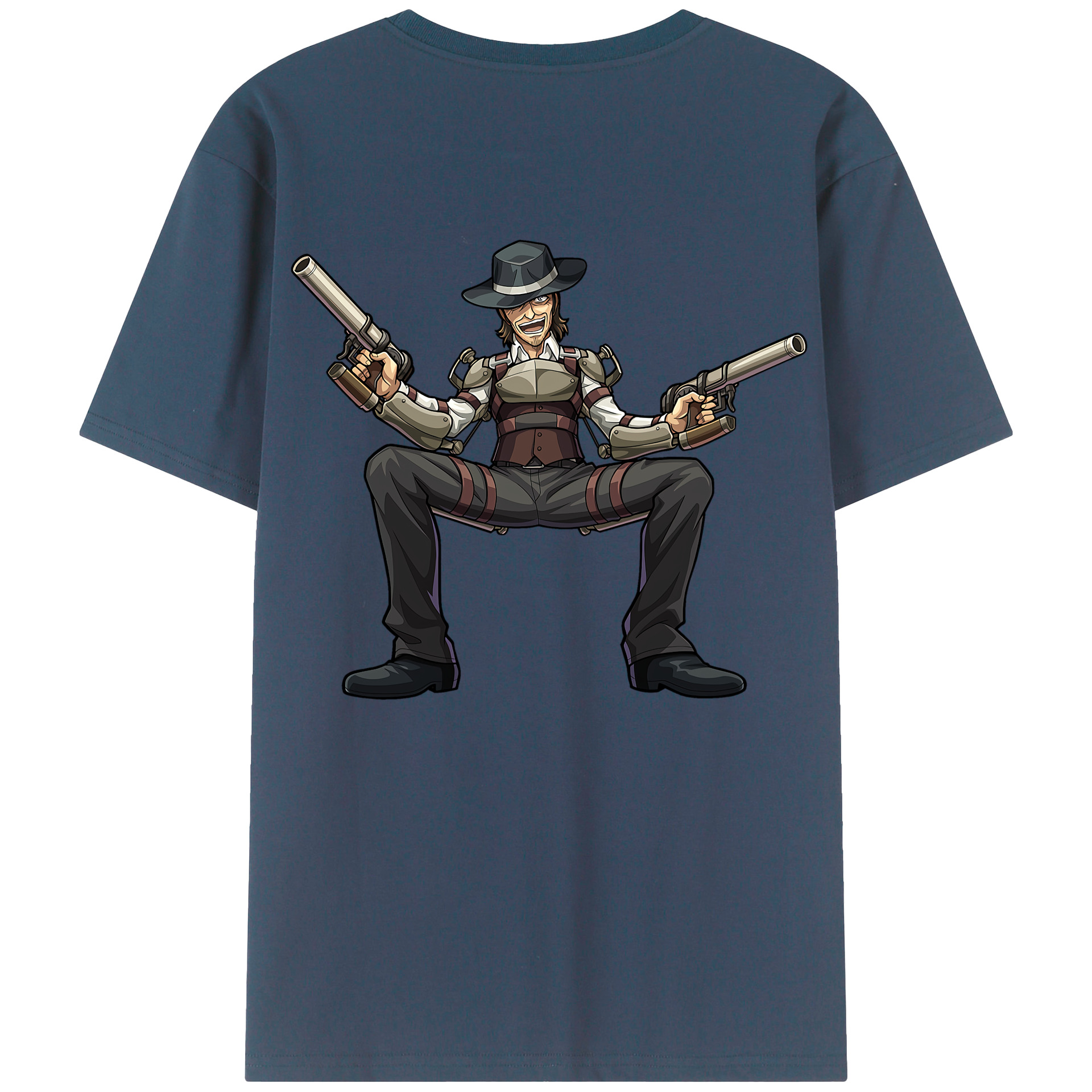 （画像用） 進撃の巨人 ケニー·アッカーマン Attack on Titan Kenny Ackerman 綿100％半袖Tシャツ（背面プリント）