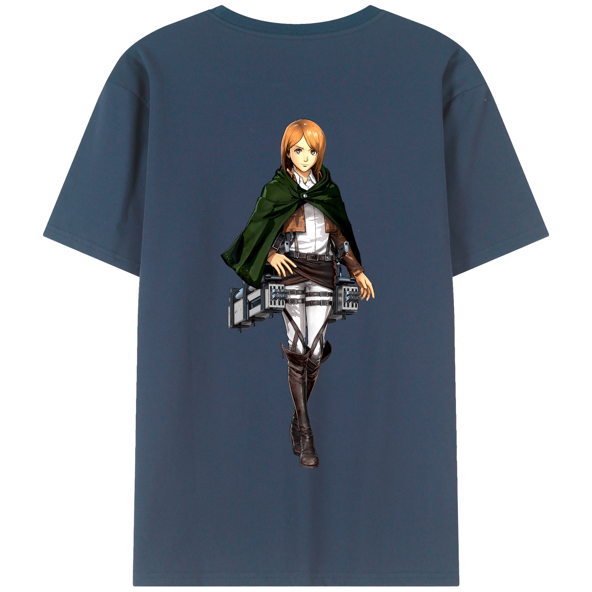 （画像用） 進撃の巨人 ペトラ·ラル Attack on Titan Petra Rall 綿100％半袖Tシャツ（背面プリント）