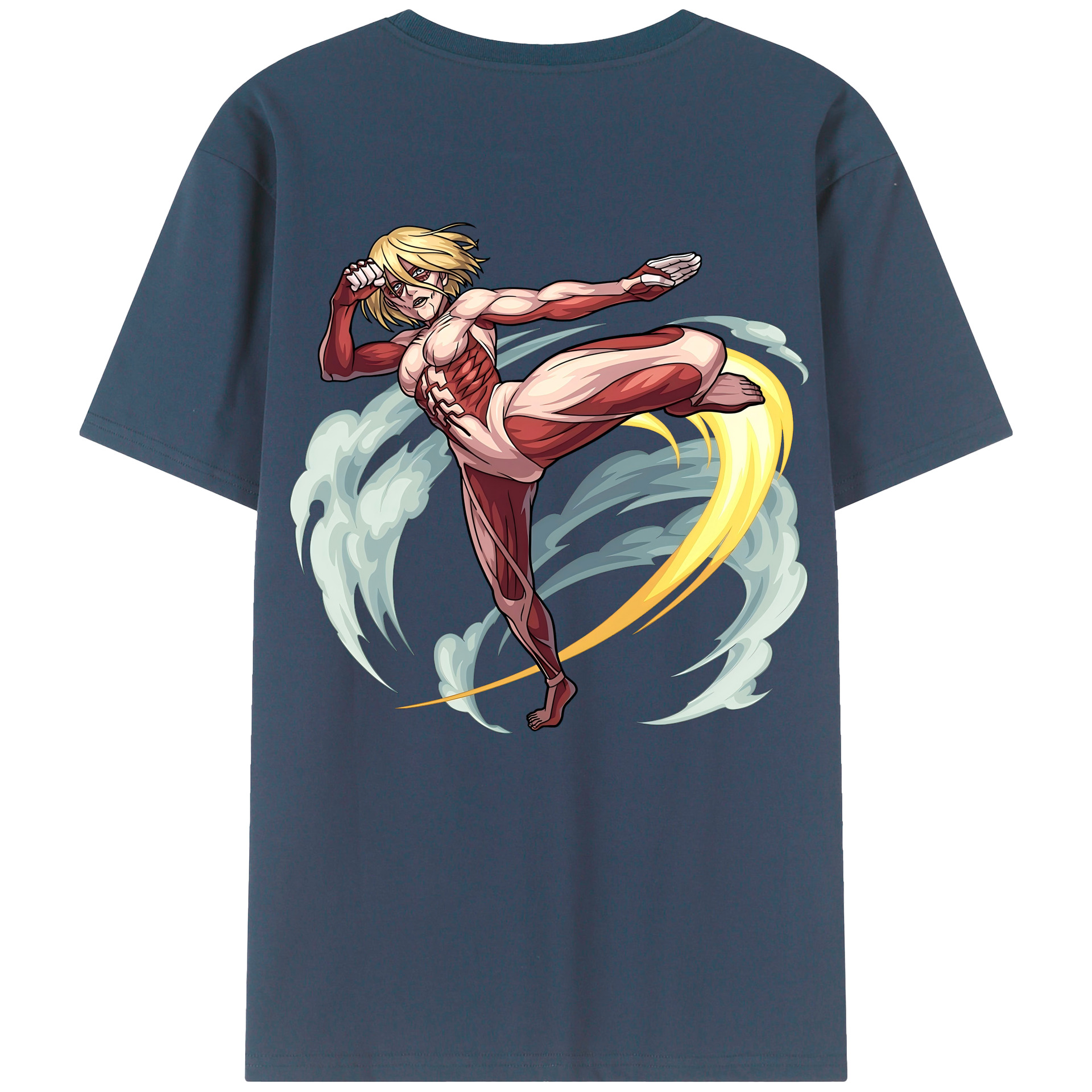 （画像用） 進撃の巨人 Attack on Titan 綿100％半袖Tシャツ（背面プリント）