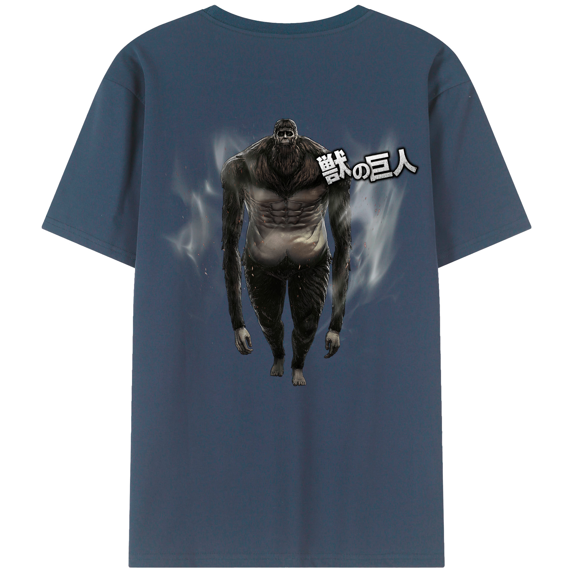 （画像用） 進撃の巨人 Attack on Titan 綿100％半袖Tシャツ（背面プリント）