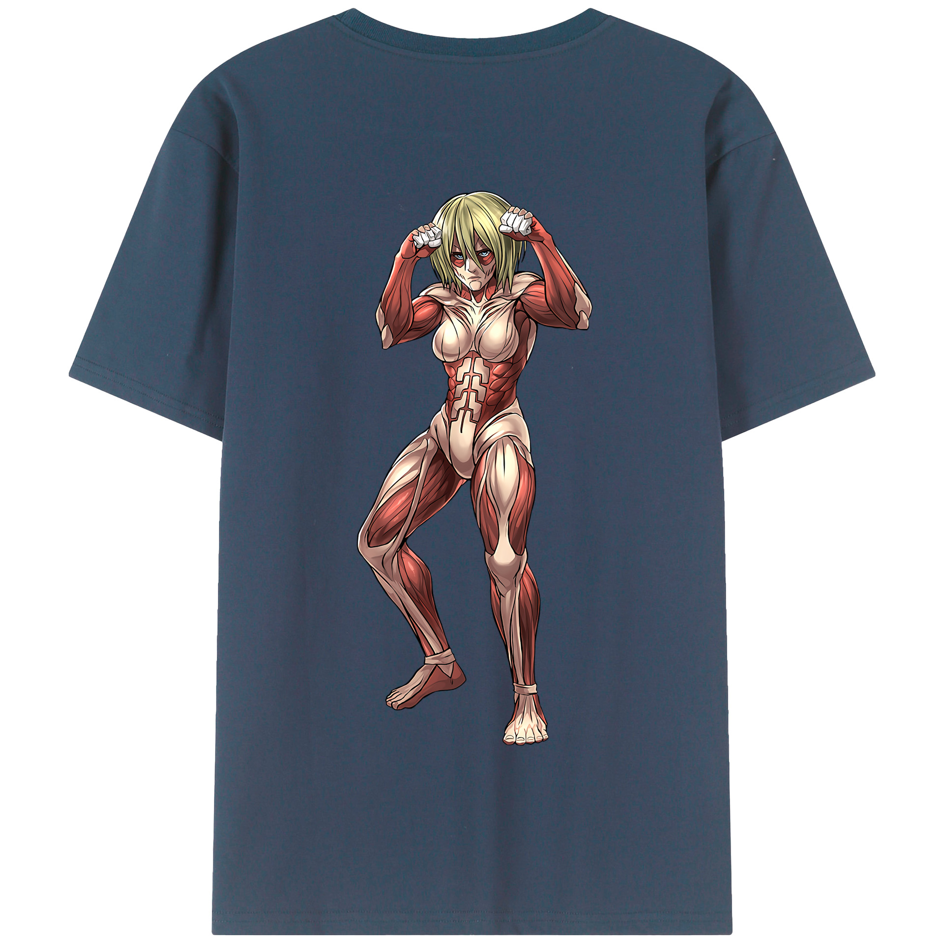 （画像用） 進撃の巨人 Attack on Titan 綿100％半袖Tシャツ（背面プリント）