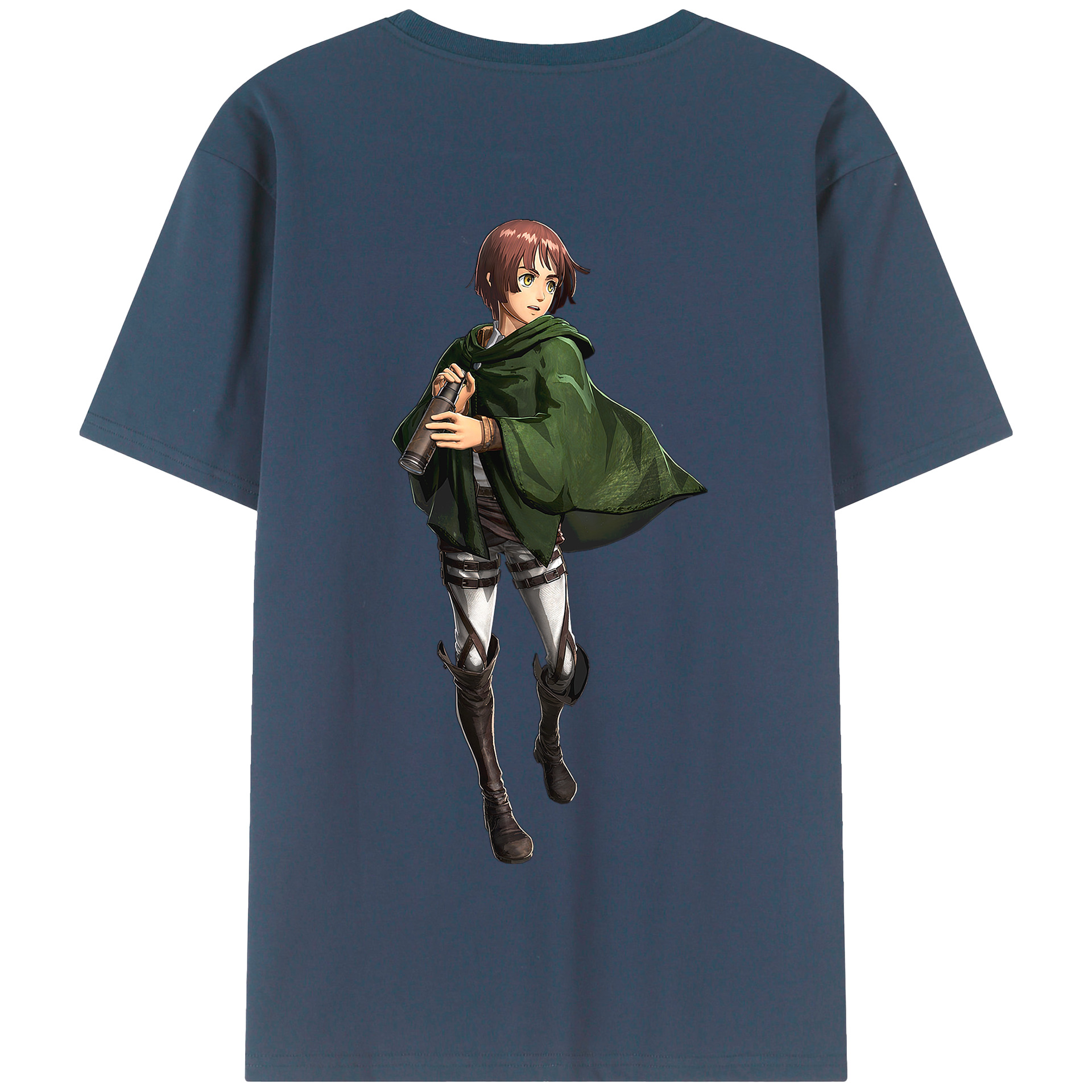 （画像用） 進撃の巨人 Attack on Titan 綿100％半袖Tシャツ（背面プリント）
