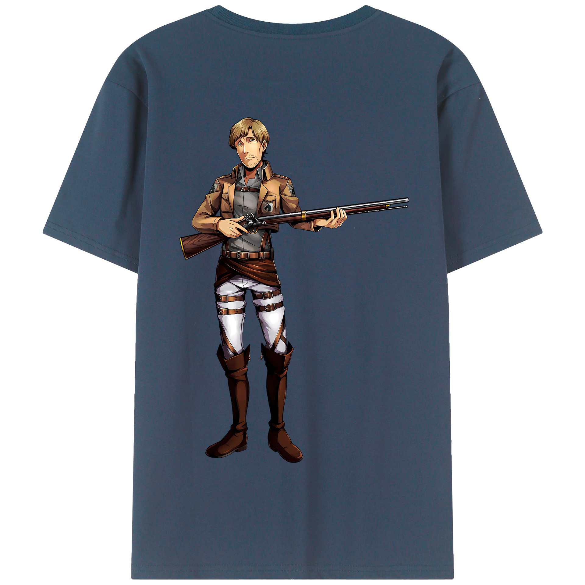 （画像用） 進撃の巨人 Attack on Titan 綿100％半袖Tシャツ（背面プリント）