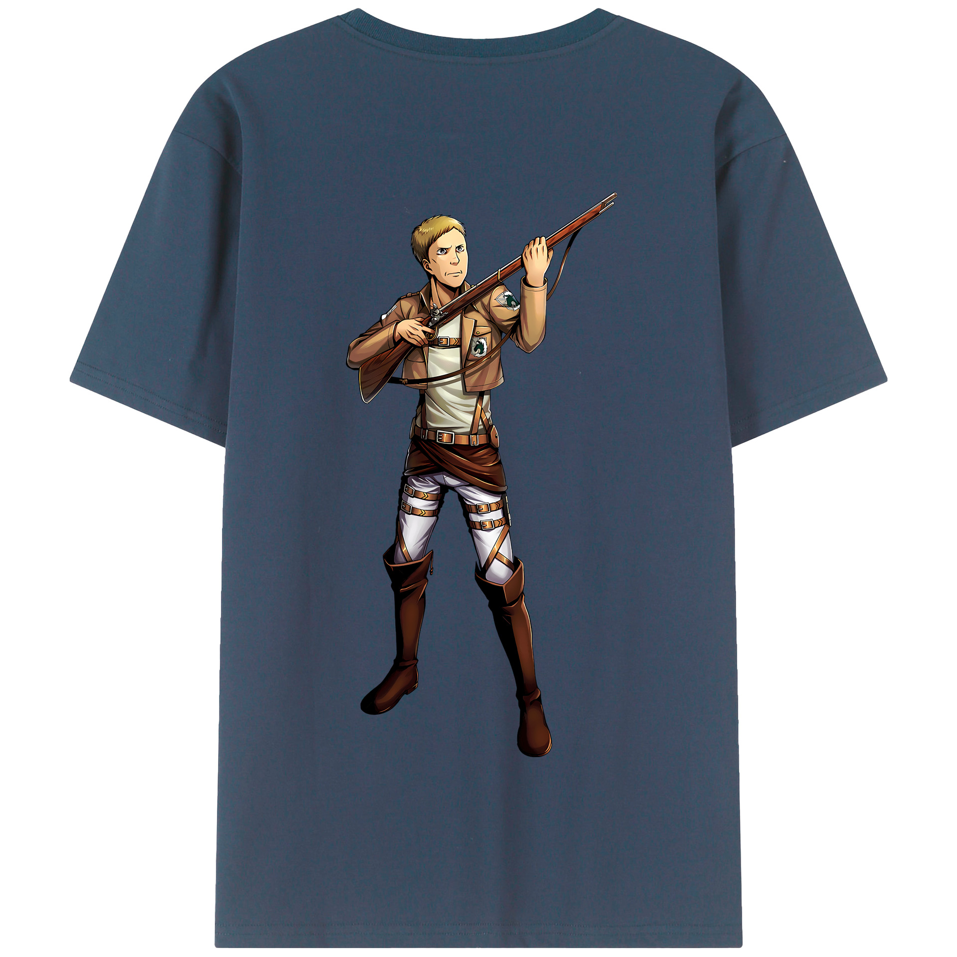 （画像用） 進撃の巨人 Attack on Titan 綿100％半袖Tシャツ（背面プリント）