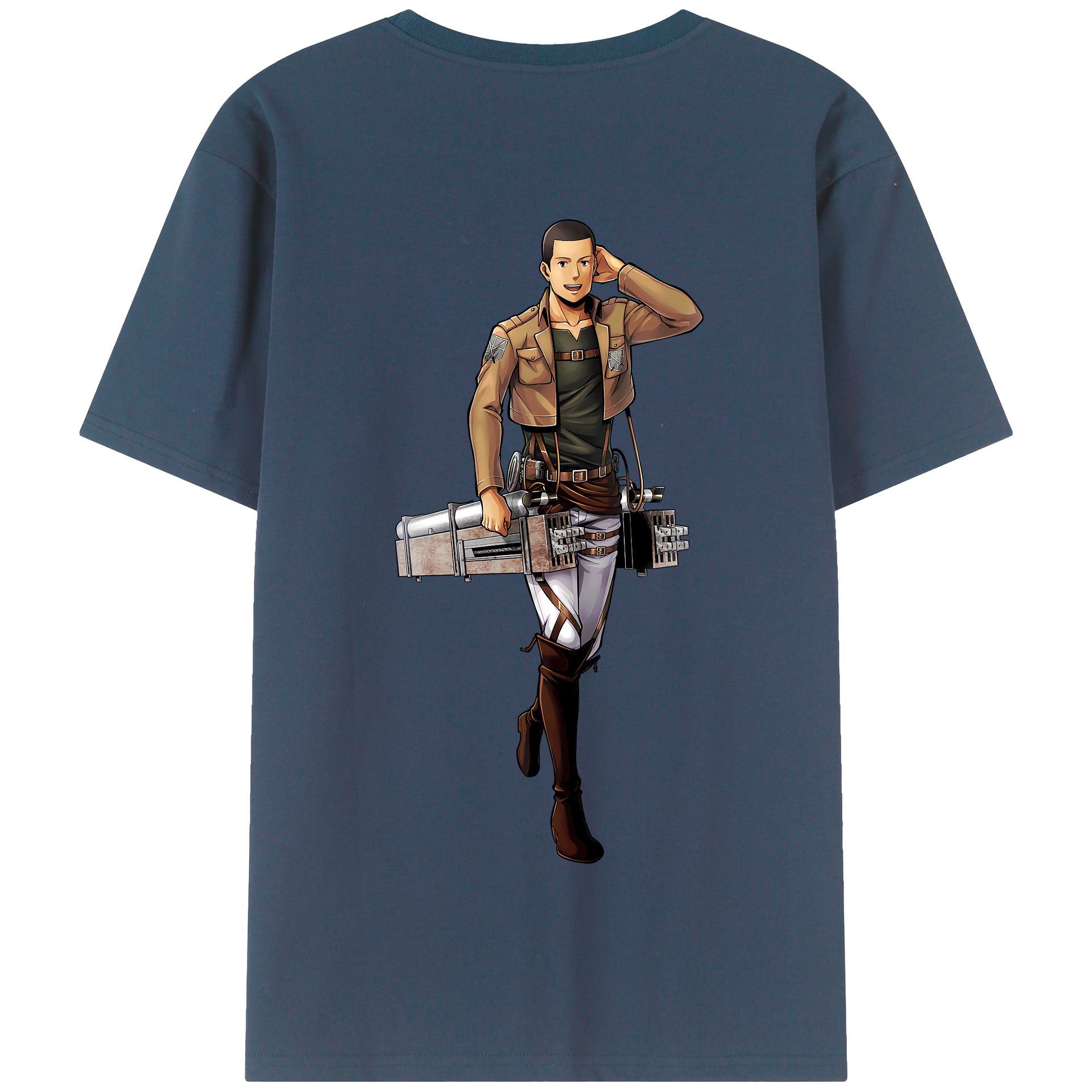 （画像用） 進撃の巨人 Attack on Titan 綿100％半袖Tシャツ（背面プリント）