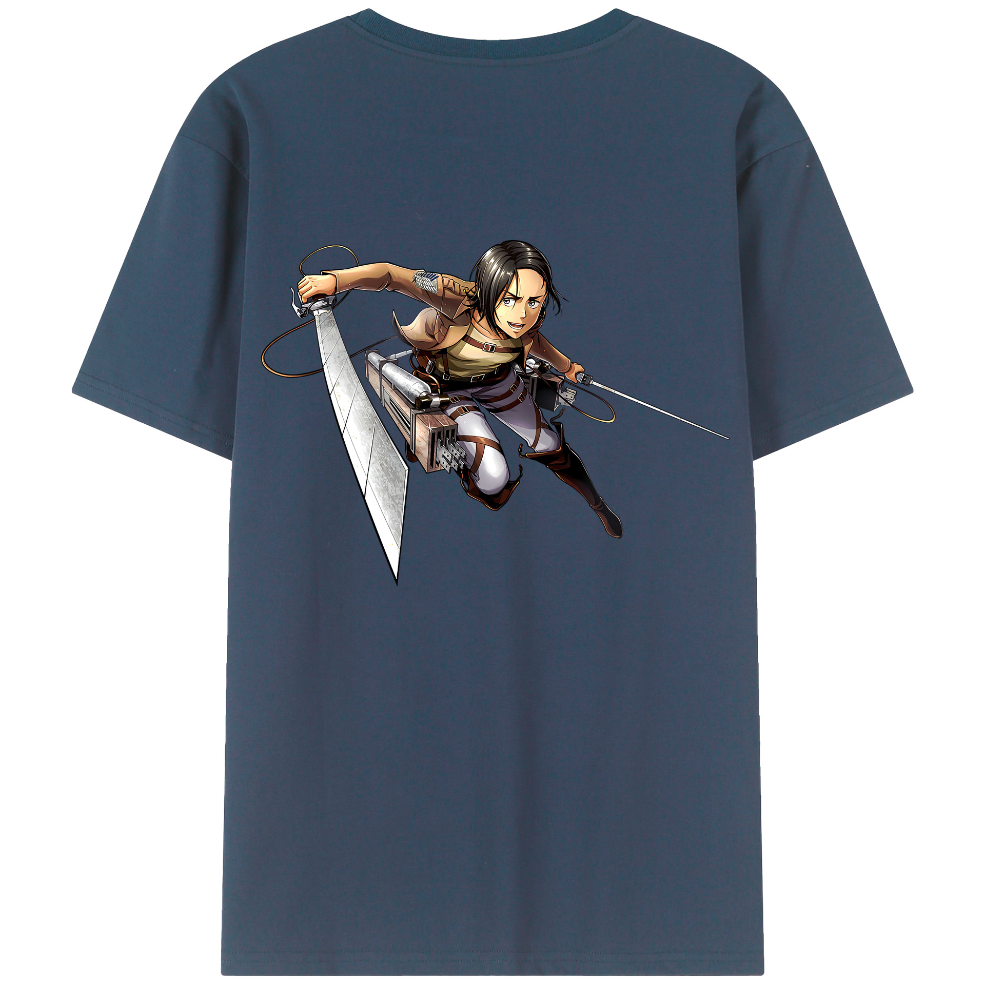 （画像用） 進撃の巨人 Attack on Titan 綿100％半袖Tシャツ（背面プリント）