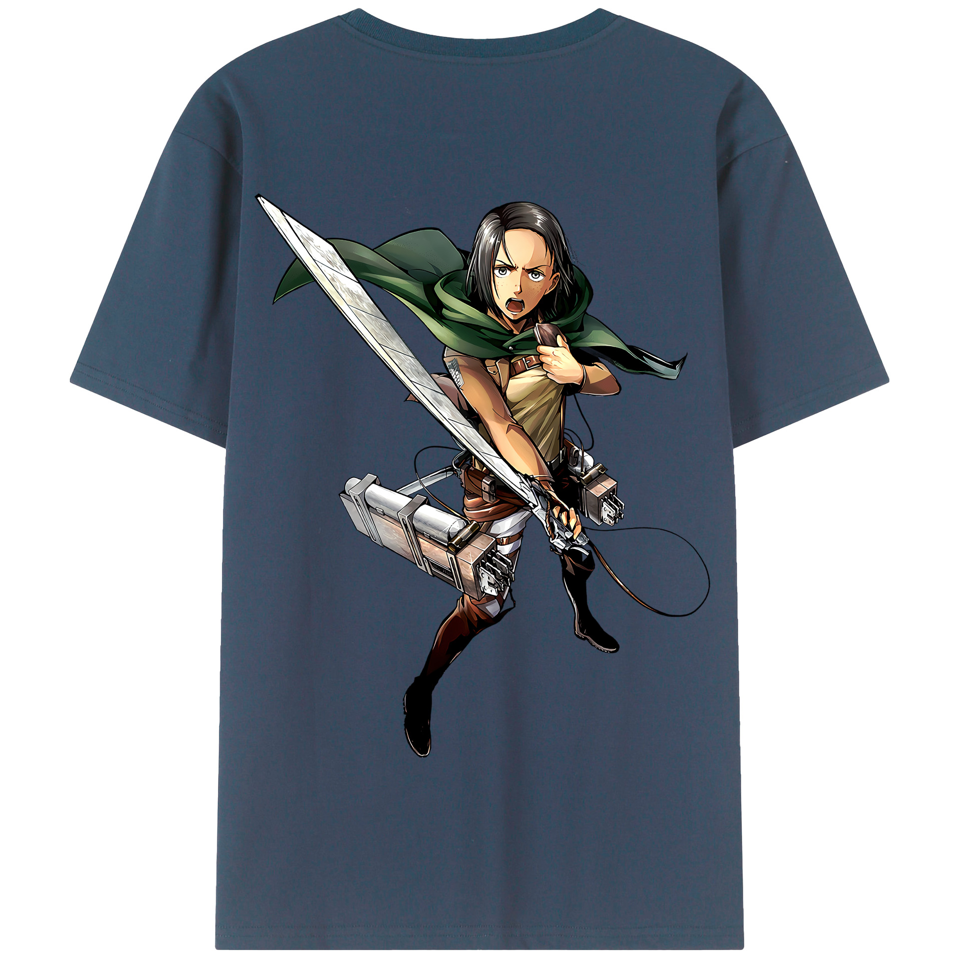 （画像用） 進撃の巨人 Attack on Titan 綿100％半袖Tシャツ（背面プリント）