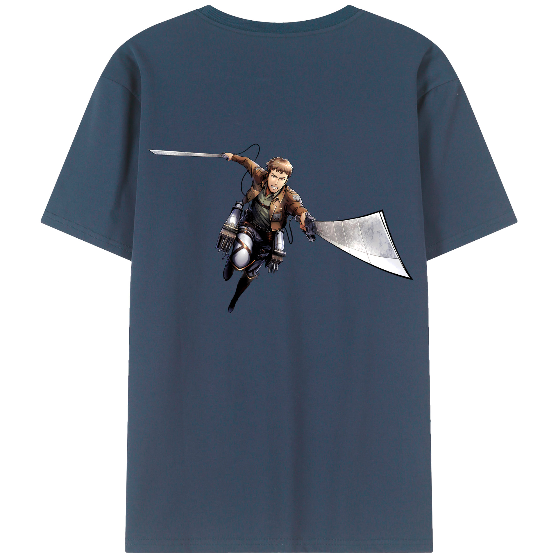 （画像用） 進撃の巨人 Attack on Titan 綿100％半袖Tシャツ（背面プリント）