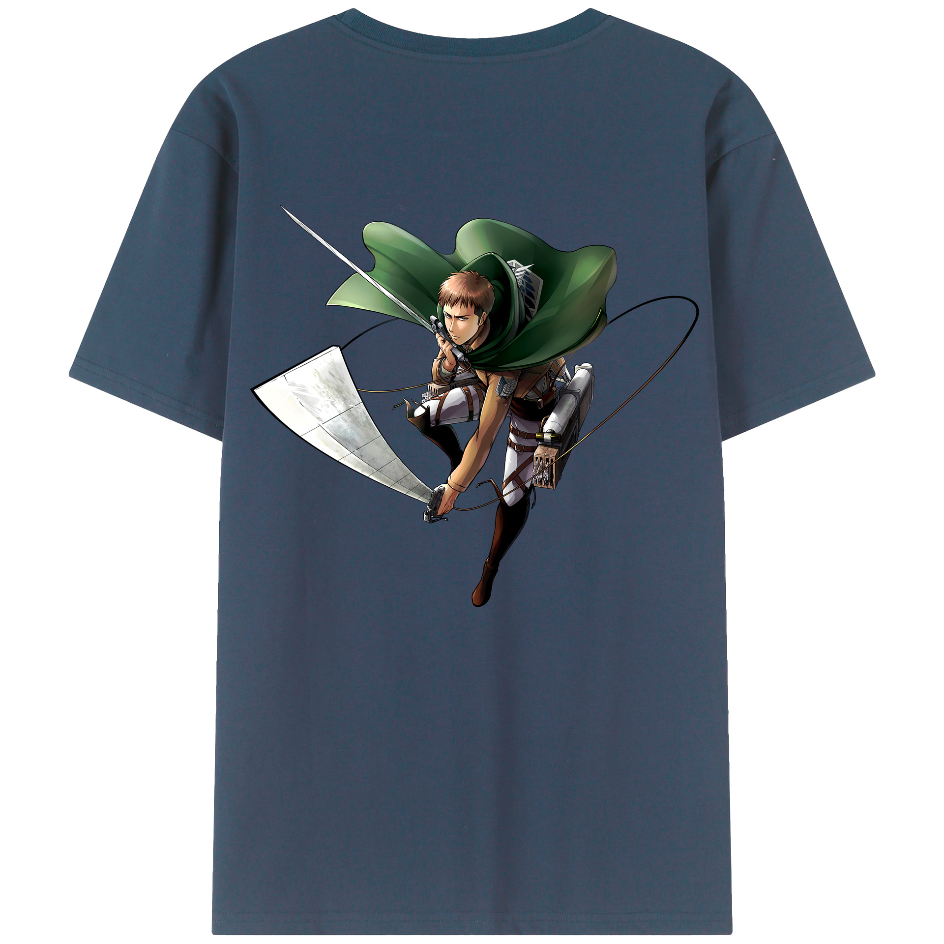 （画像用） 進撃の巨人 Attack on Titan 綿100％半袖Tシャツ（背面プリント）