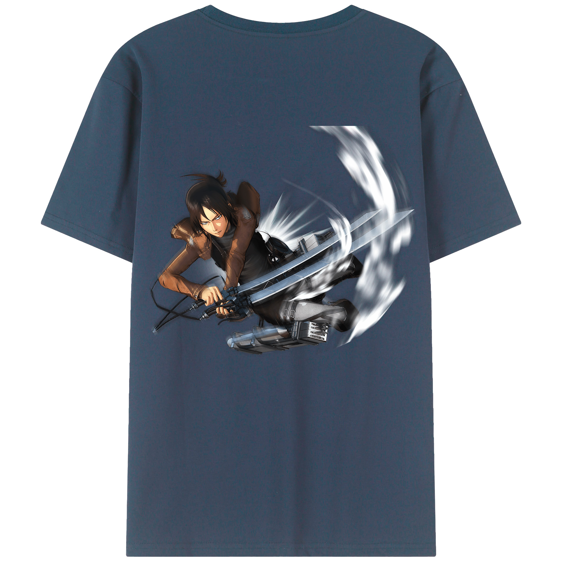 （画像用） 進撃の巨人 Attack on Titan 綿100％半袖Tシャツ（背面プリント）