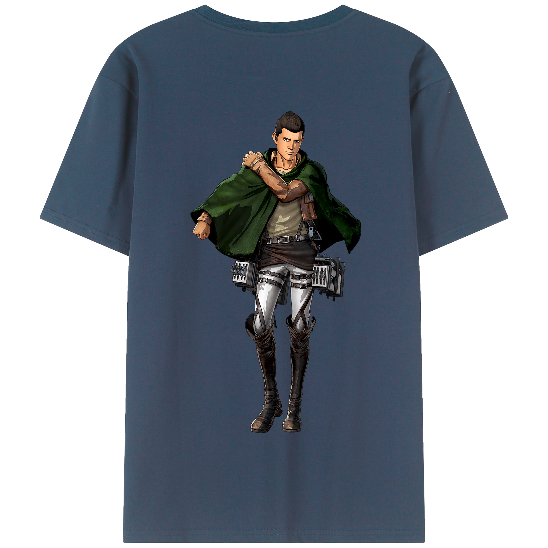 （画像用） 進撃の巨人 Attack on Titan 綿100％半袖Tシャツ（背面プリント）