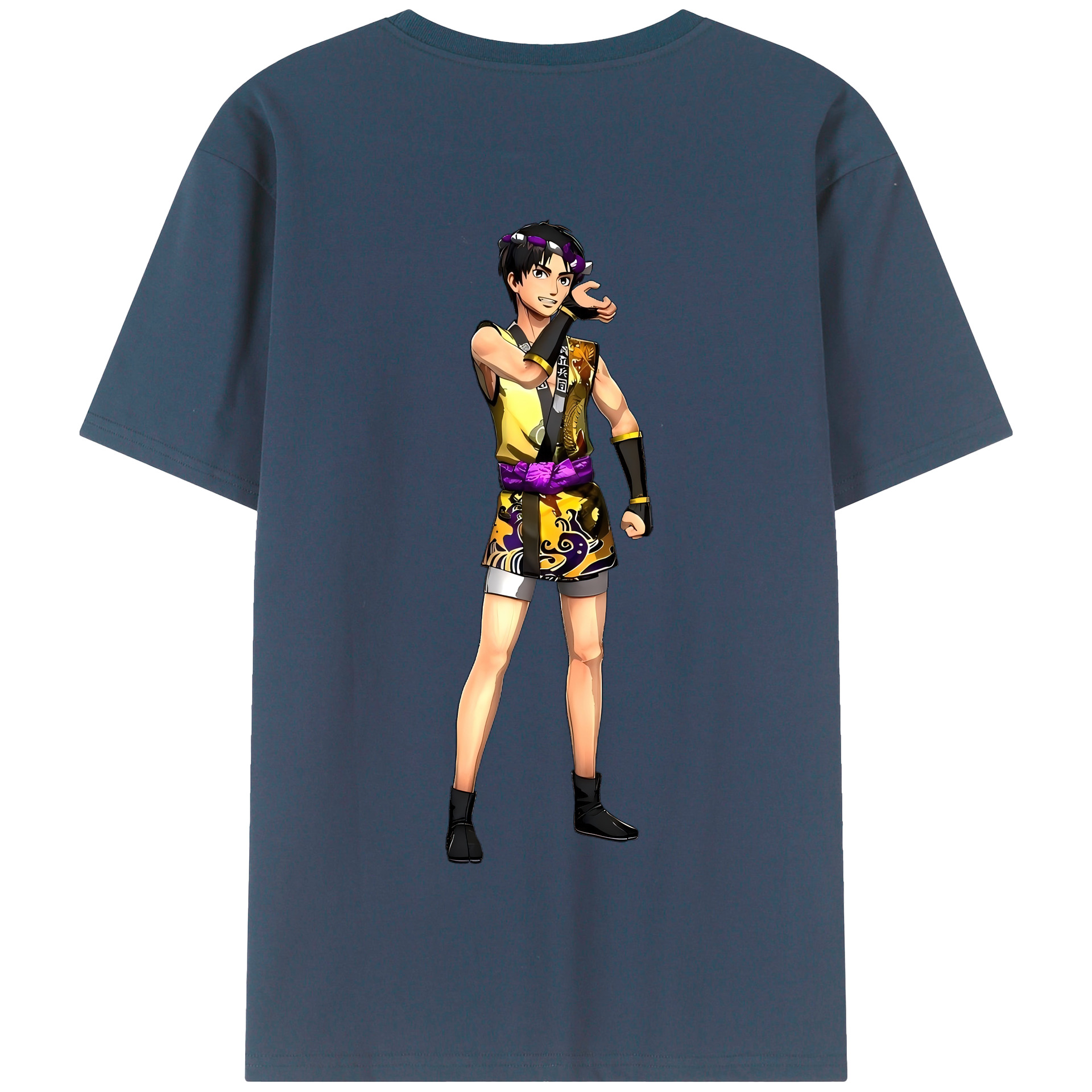 （画像用） 進撃の巨人 リヴァイ·アッカーマン Attack on Titan Levi Ackerman 綿100％半袖Tシャツ（背面プリント）
