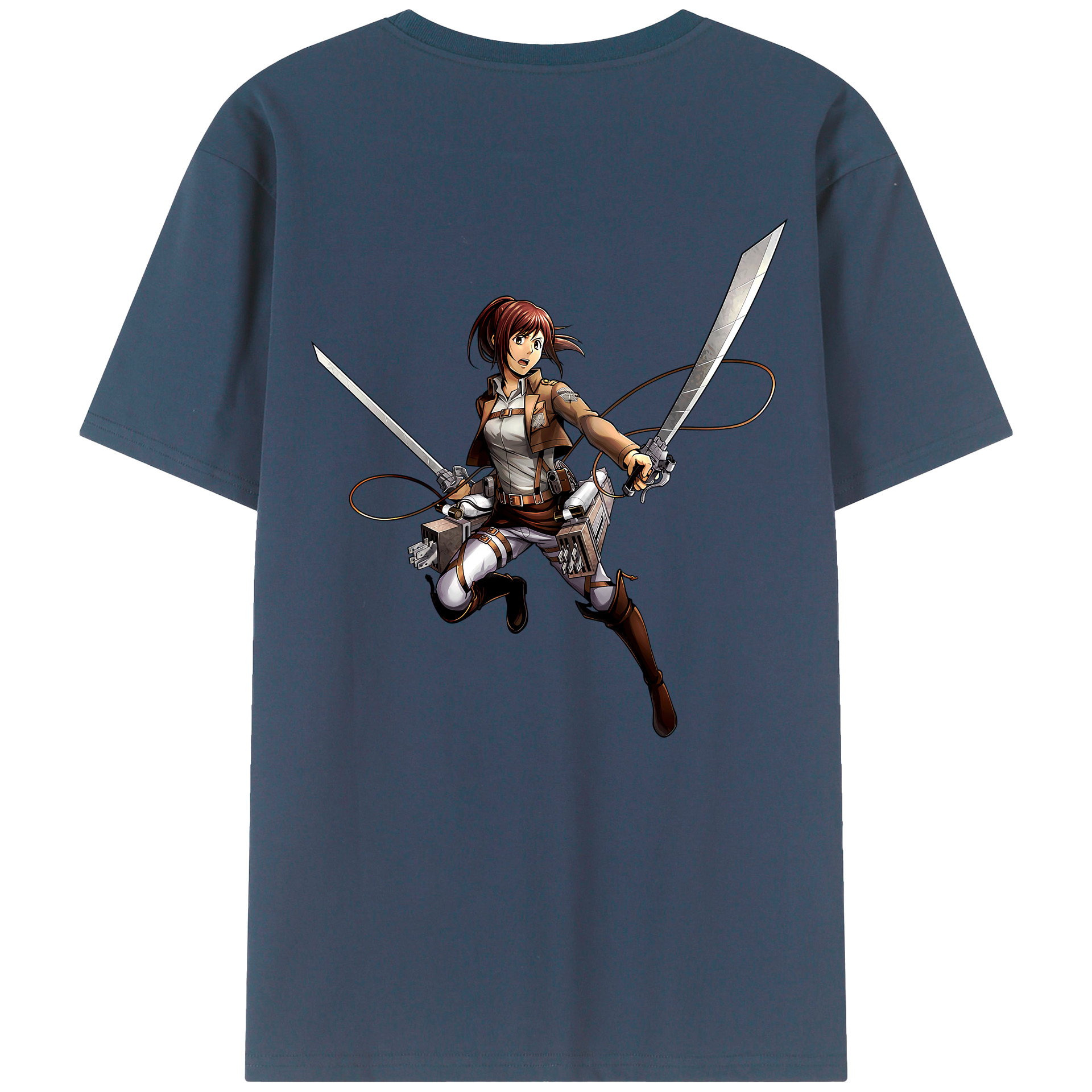（画像用） 進撃の巨人 サシャ·ブラウス Attack on Titan Sasha Blaus 綿100％半袖Tシャツ（背面プリント）
