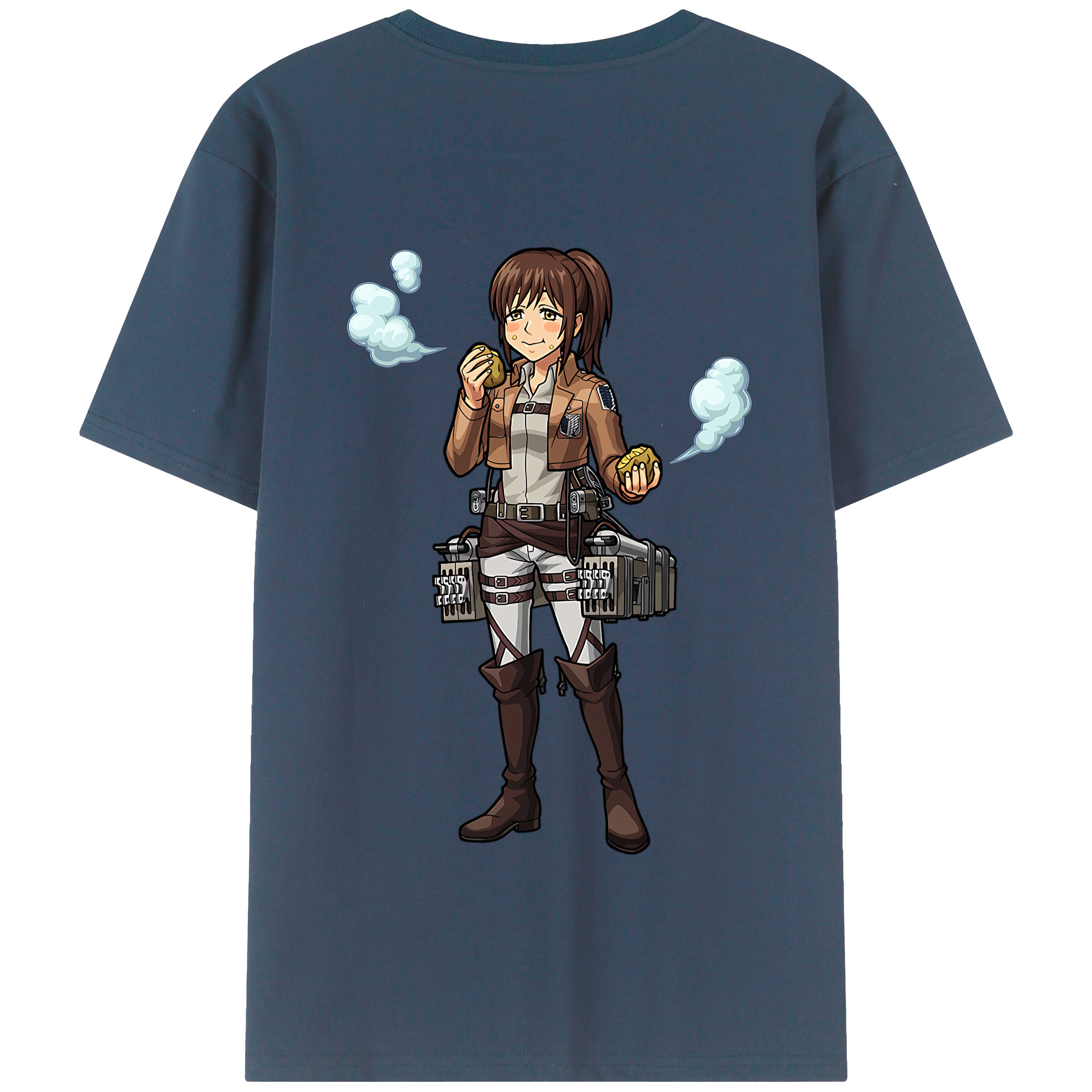 （画像用） 進撃の巨人 サシャ·ブラウス Attack on Titan Sasha Blaus 綿100％半袖Tシャツ（背面プリント）