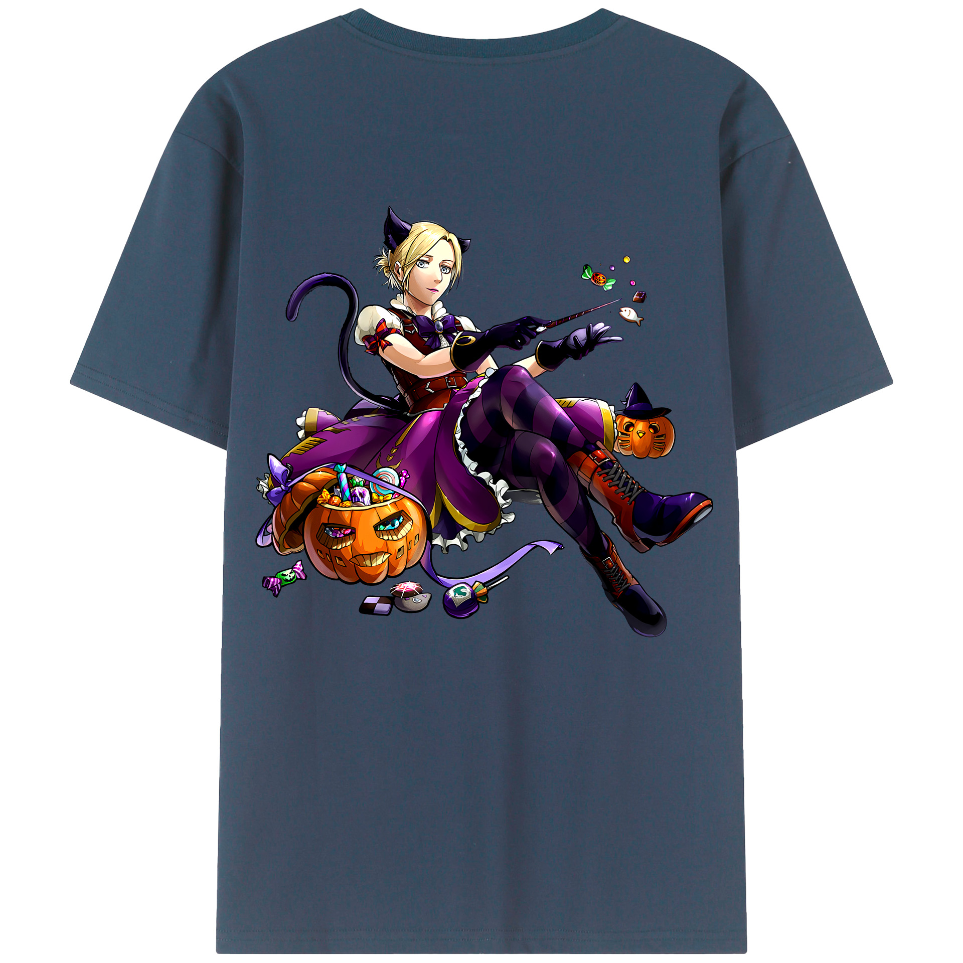 （画像用） 進撃の巨人 アニ・レオンハート Attack on Titan Annie Leonhart 綿100％半袖Tシャツ（背面プリント）