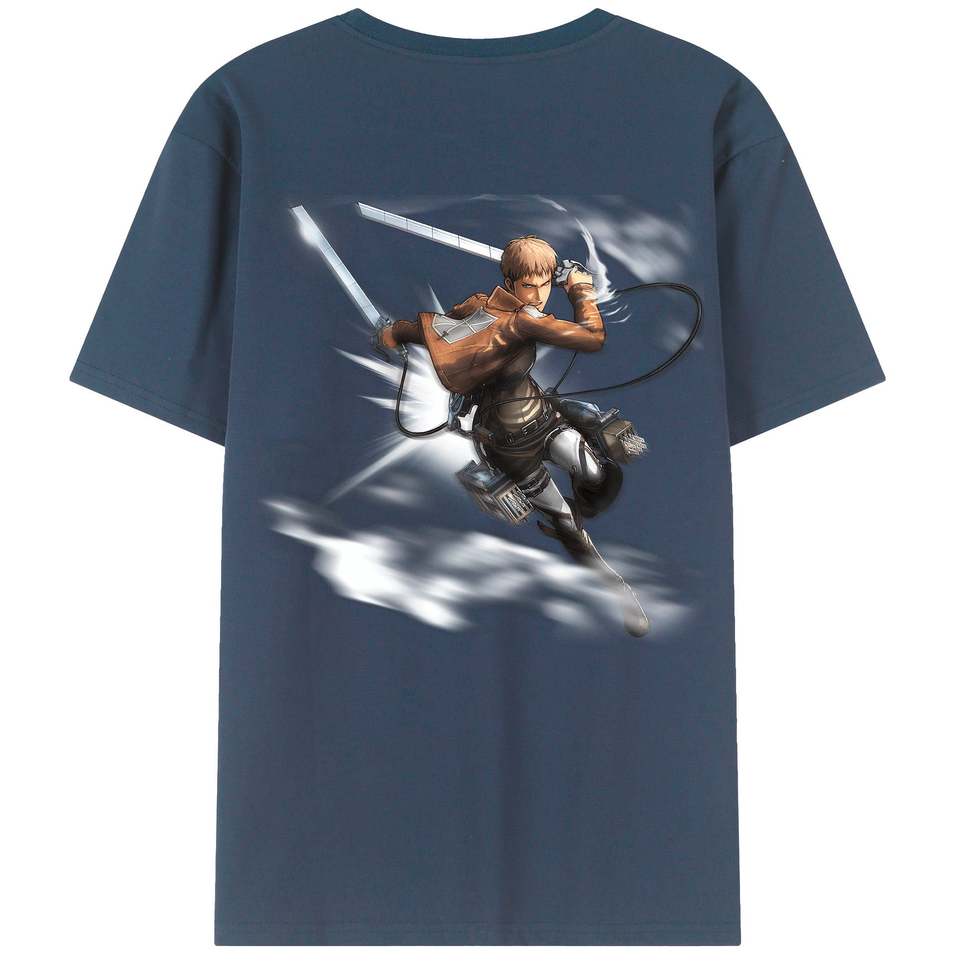 （画像用） 進撃の巨人 ジャン・キルシュタイン Attack on Titan Jean Kirstein 綿100％半袖Tシャツ（背面プリント）