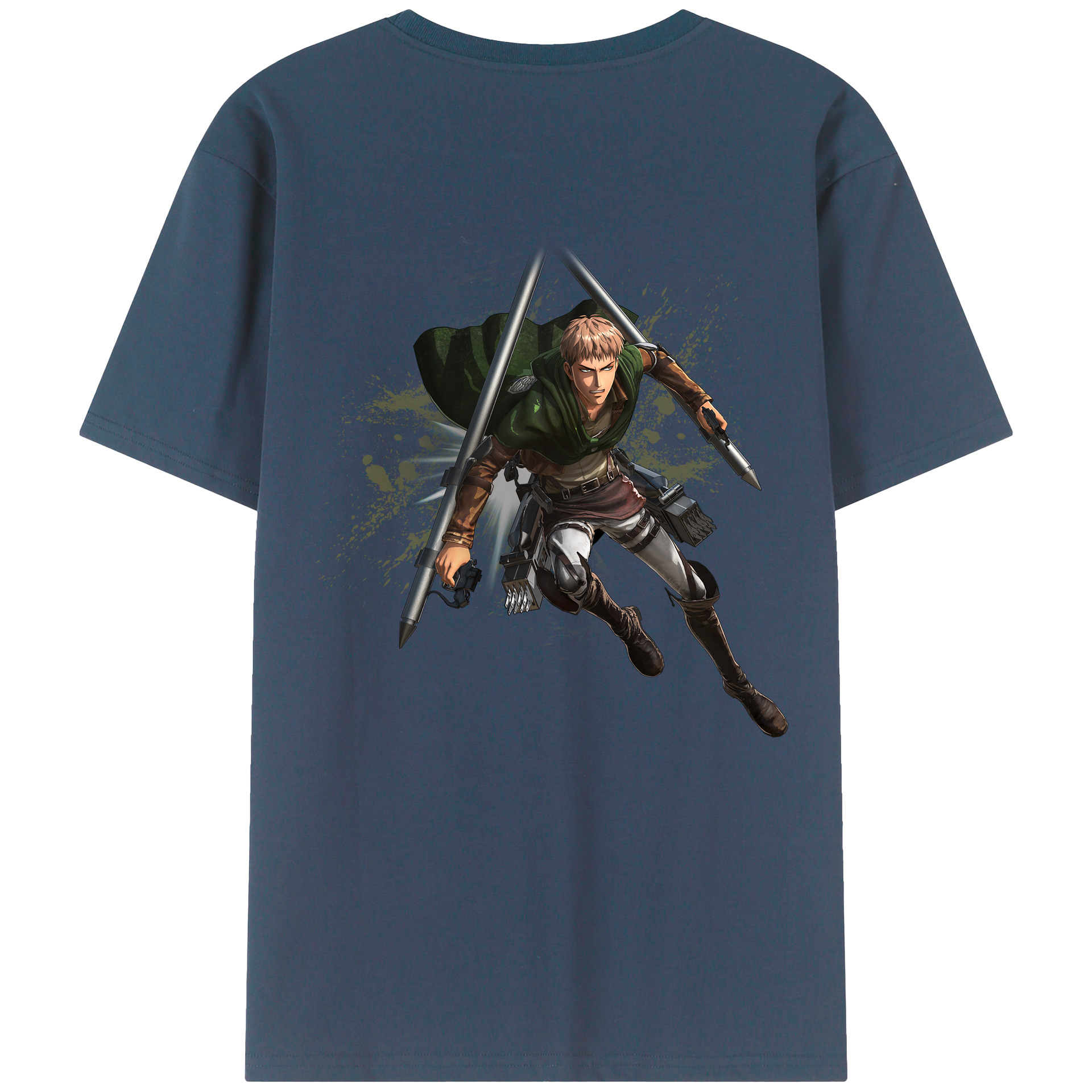 （画像用） 進撃の巨人 ジャン・キルシュタイン Attack on Titan Jean Kirstein 綿100％半袖Tシャツ（背面プリント）