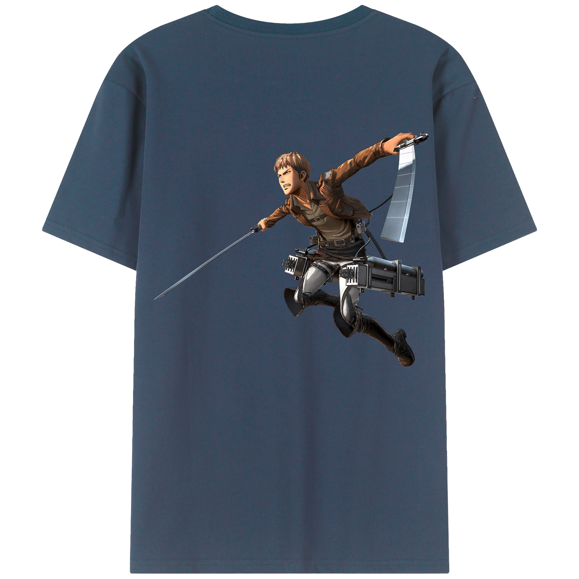 （画像用） 進撃の巨人 ジャン・キルシュタイン Attack on Titan Jean Kirstein 綿100％半袖Tシャツ（背面プリント）