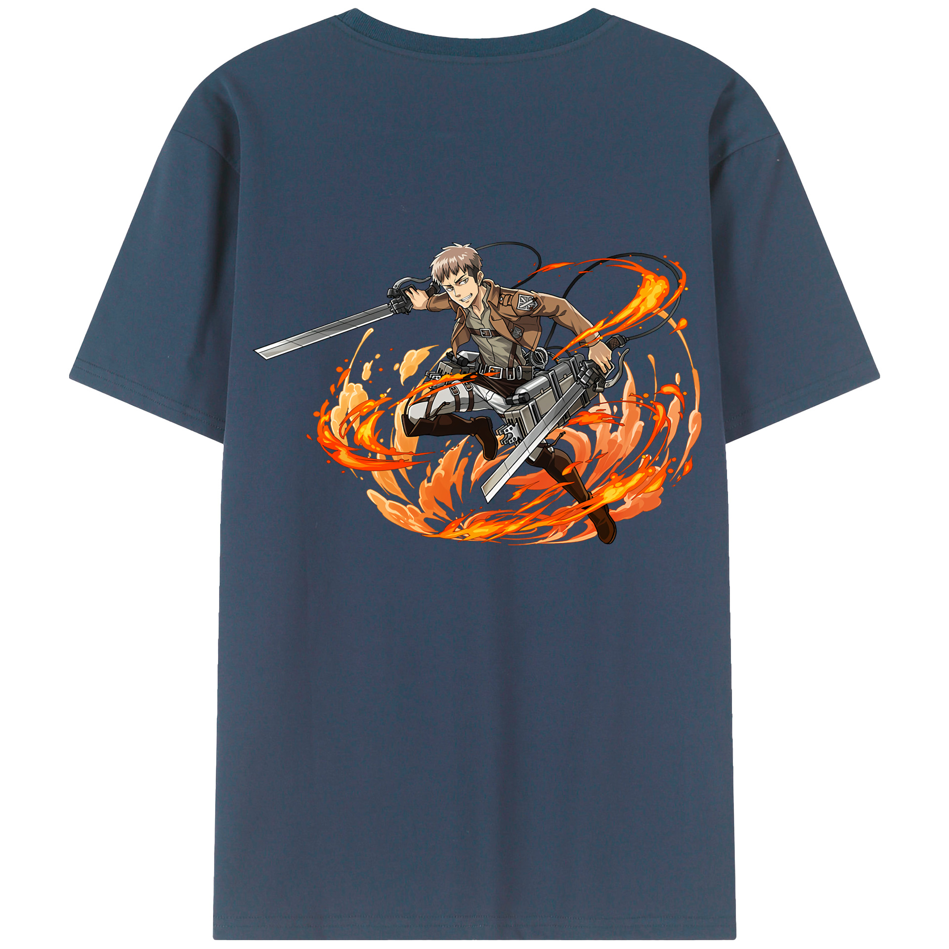 （画像用） 進撃の巨人 ジャン・キルシュタイン Attack on Titan Jean Kirstein 綿100％半袖Tシャツ（背面プリント）