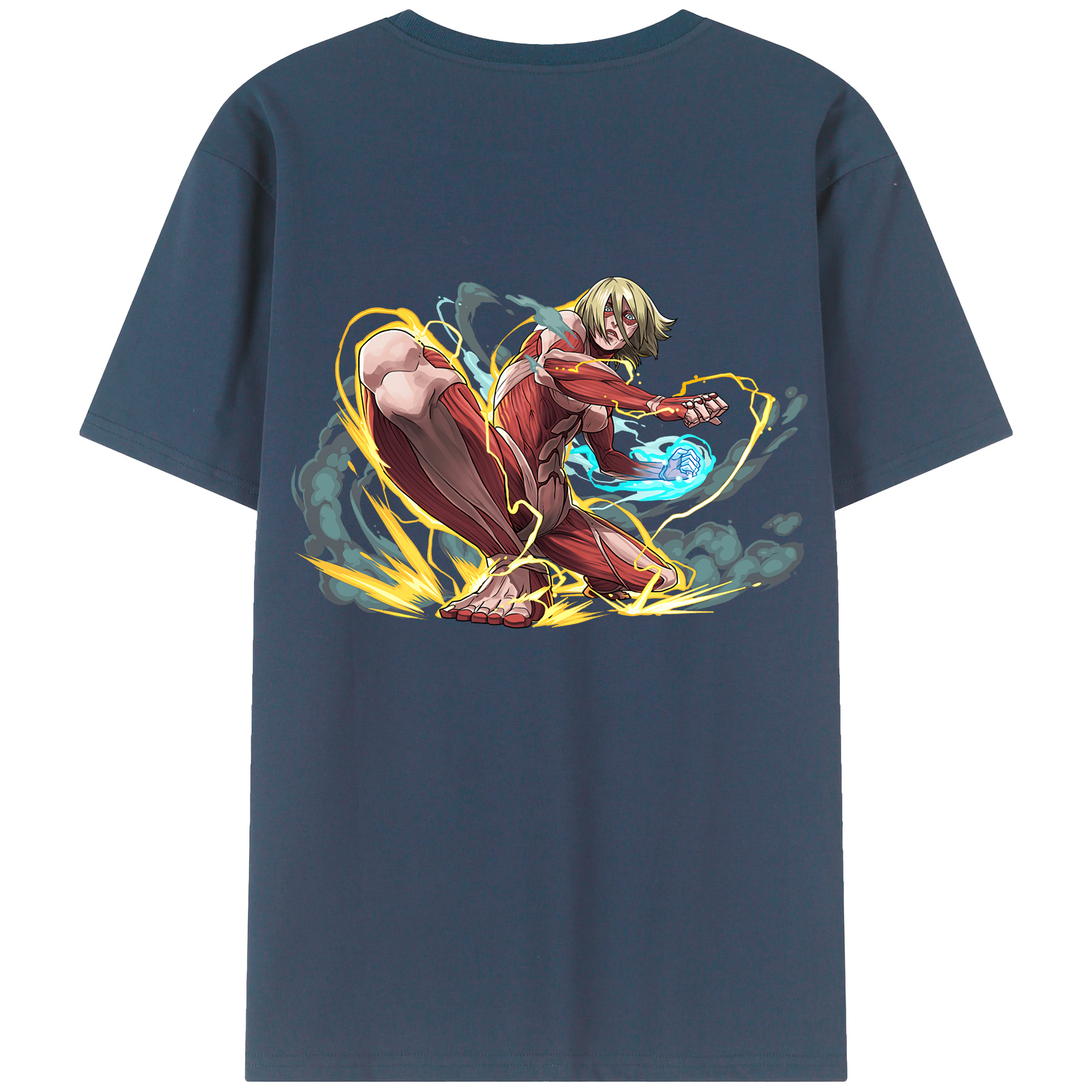 （画像用） 進撃の巨人 Attack on Titan 綿100％半袖Tシャツ（背面プリント）