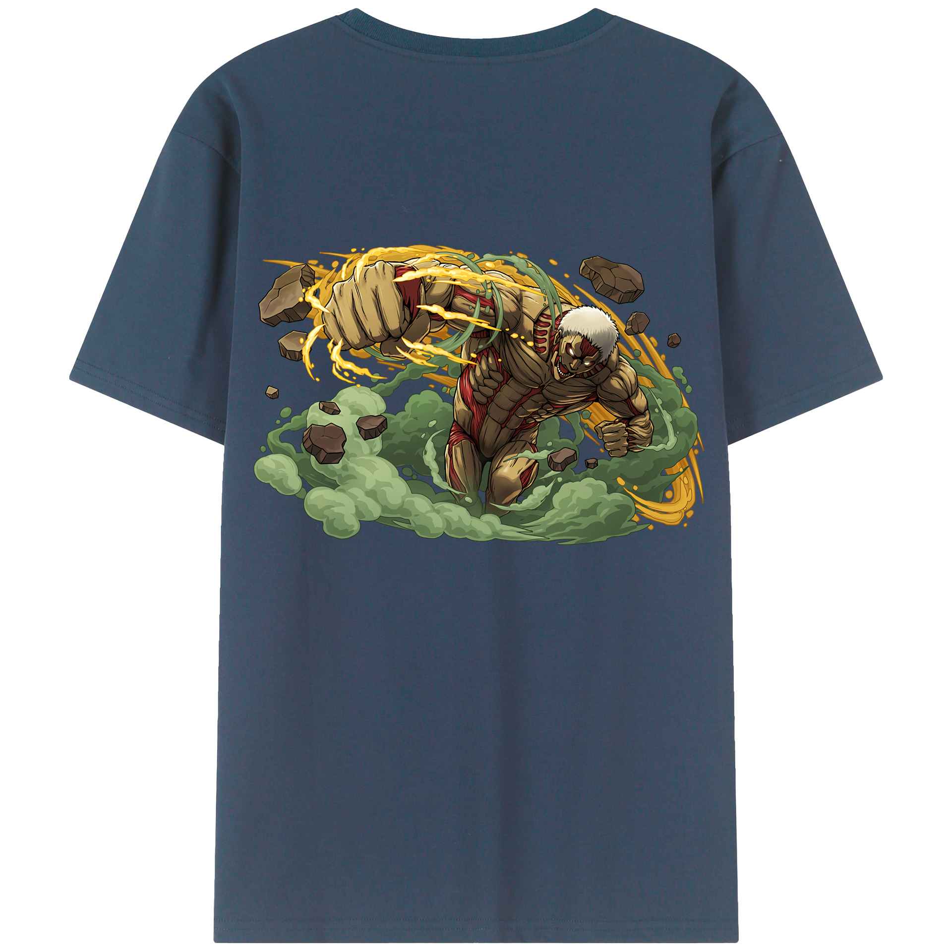 （画像用） 進撃の巨人 Attack on Titan 綿100％半袖Tシャツ（背面プリント）
