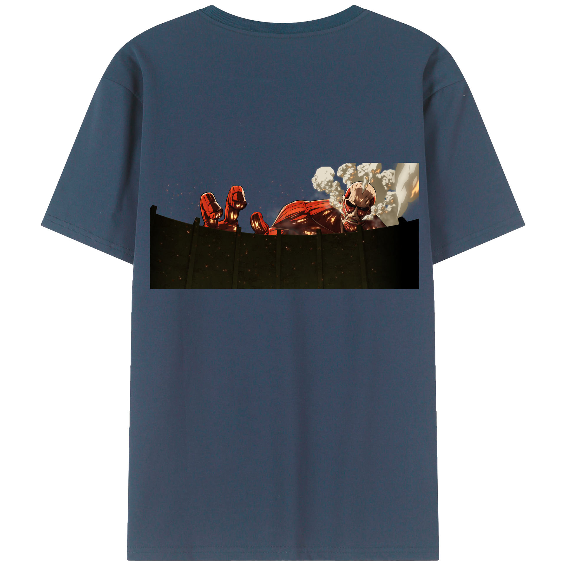 （画像用） 進撃の巨人 Attack on Titan 綿100％半袖Tシャツ（背面プリント）
