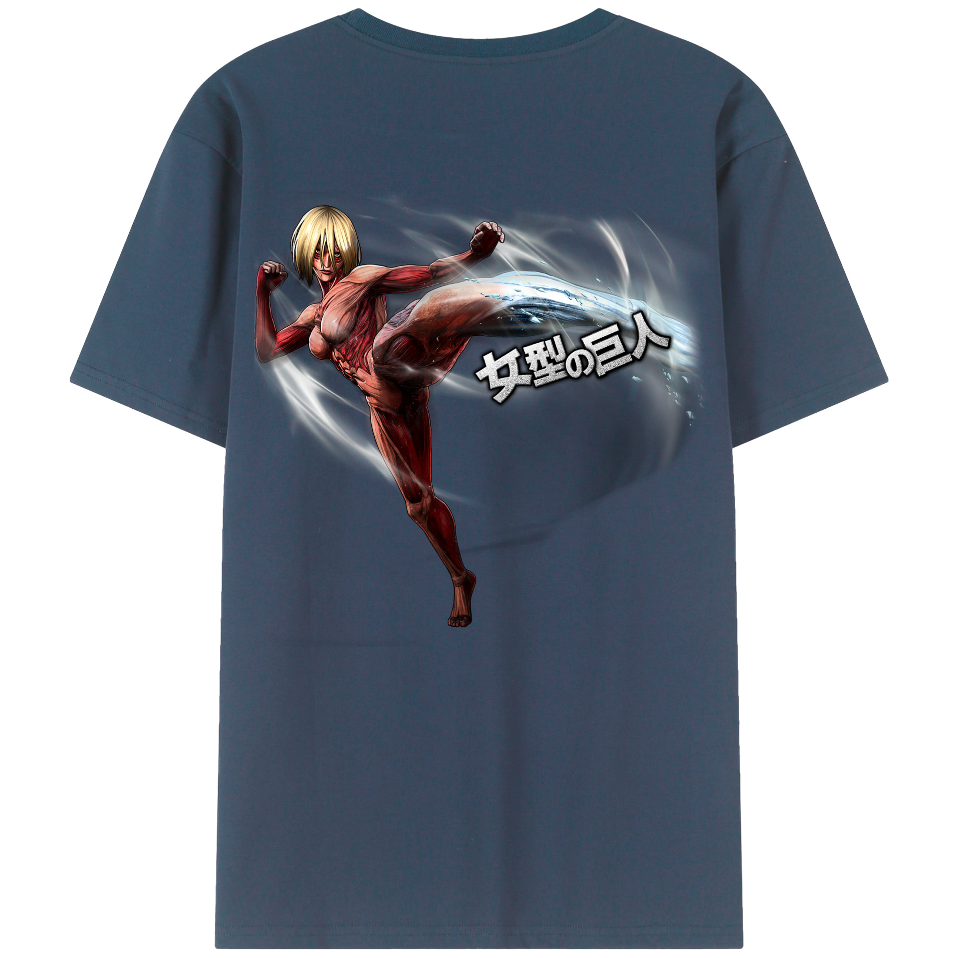 （画像用） 進撃の巨人 Attack on Titan 綿100％半袖Tシャツ（背面プリント）