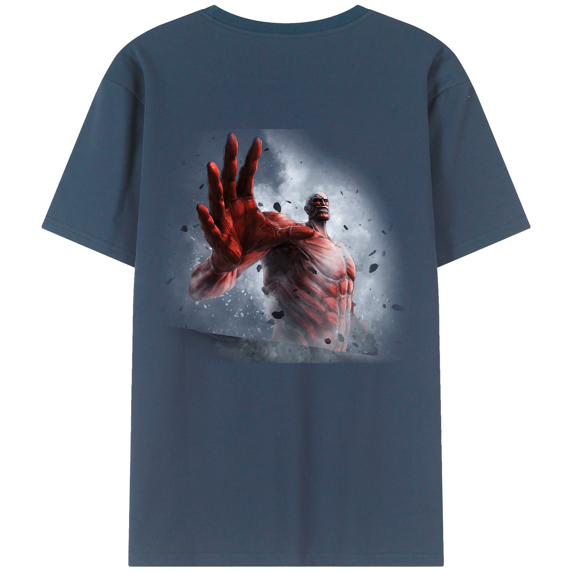 （画像用） 進撃の巨人 Attack on Titan 綿100％半袖Tシャツ（背面プリント）