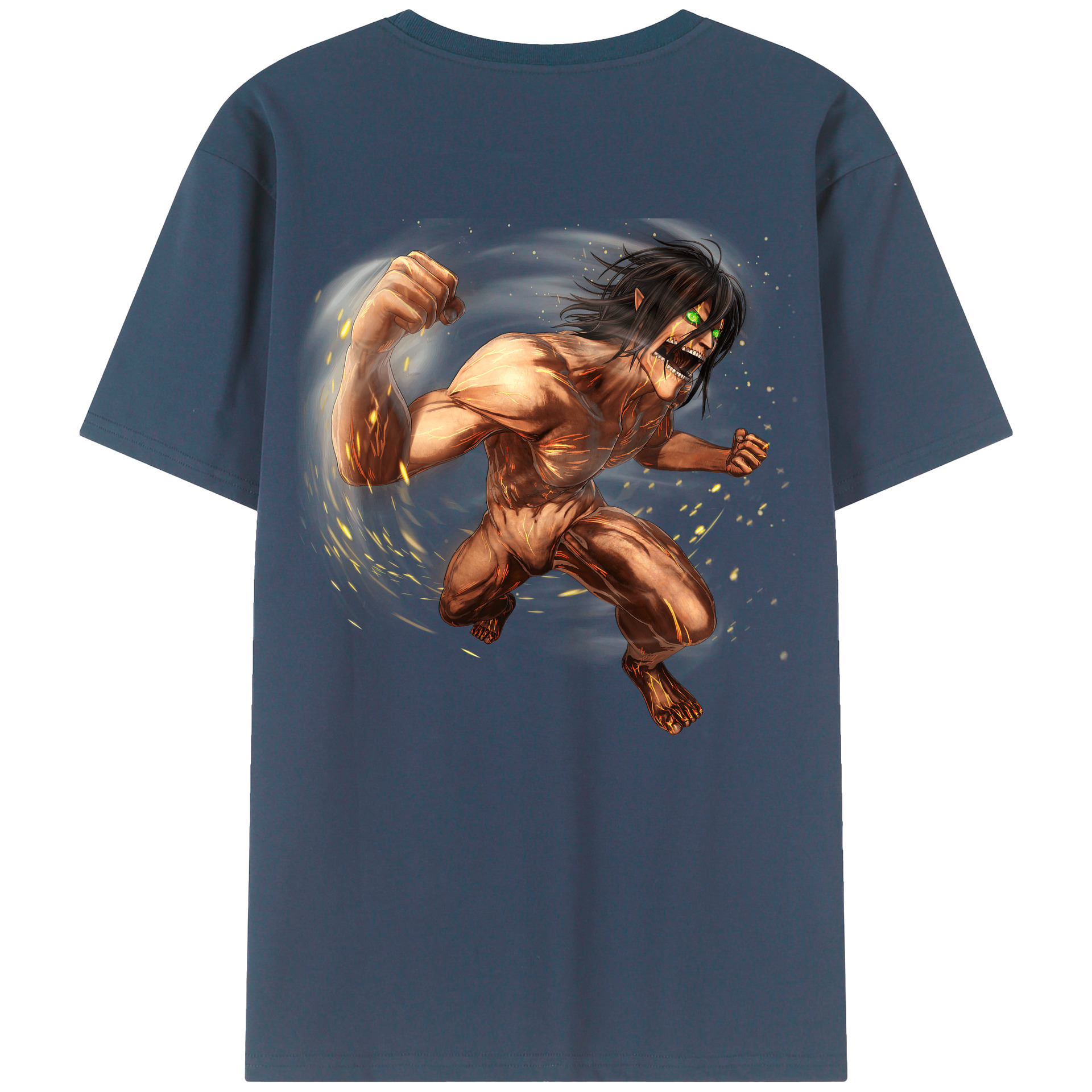 （画像用） 進撃の巨人 Attack on Titan 綿100％半袖Tシャツ（背面プリント）