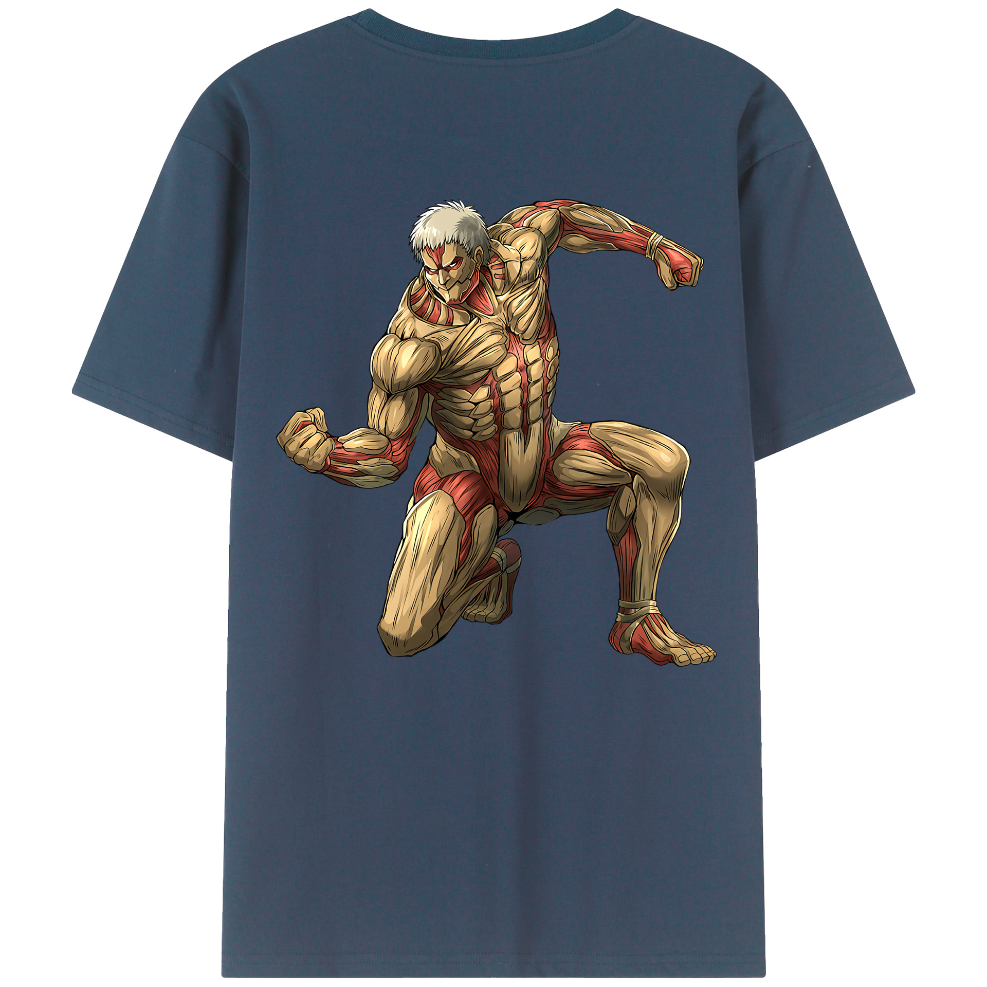 （画像用） 進撃の巨人 Attack on Titan 綿100％半袖Tシャツ（背面プリント）