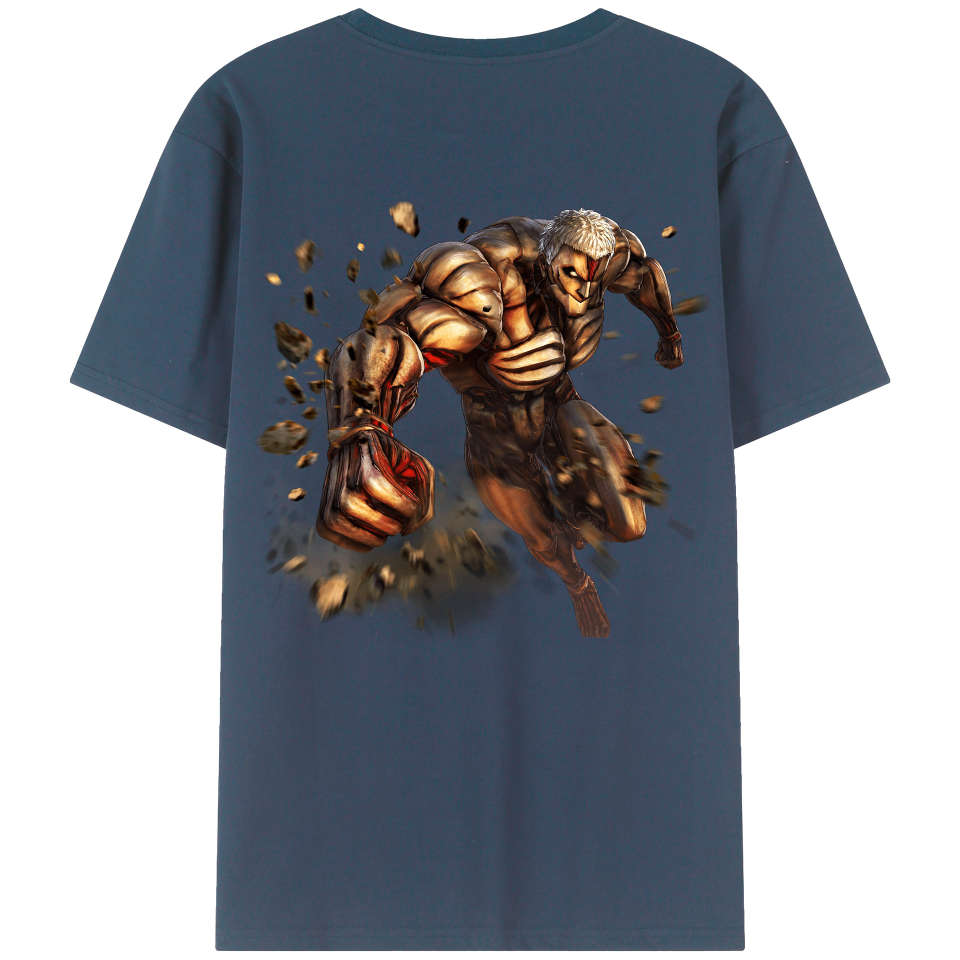 （画像用） 進撃の巨人 Attack on Titan 綿100％半袖Tシャツ（背面プリント）