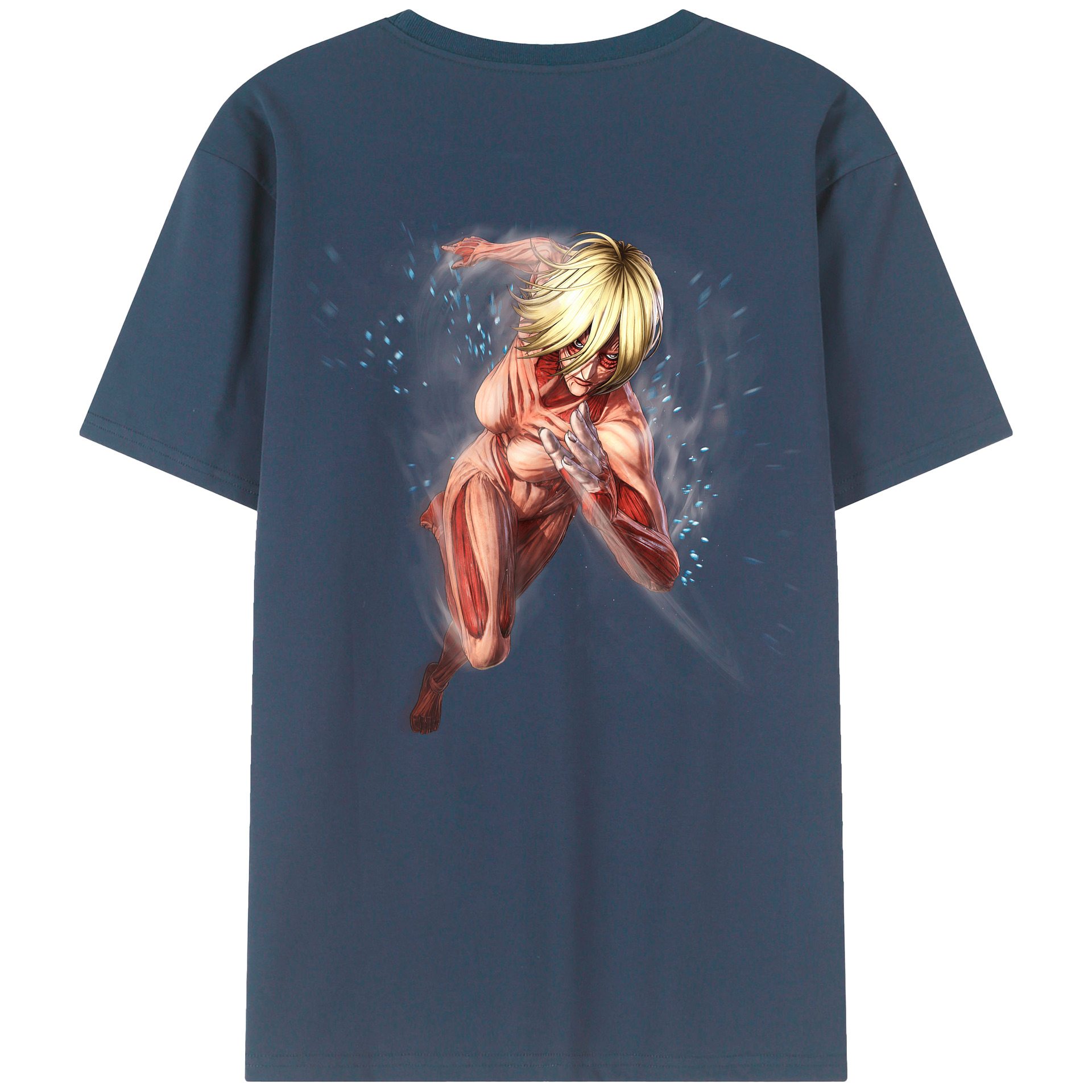 （画像用） 進撃の巨人 Attack on Titan 綿100％半袖Tシャツ（背面プリント）