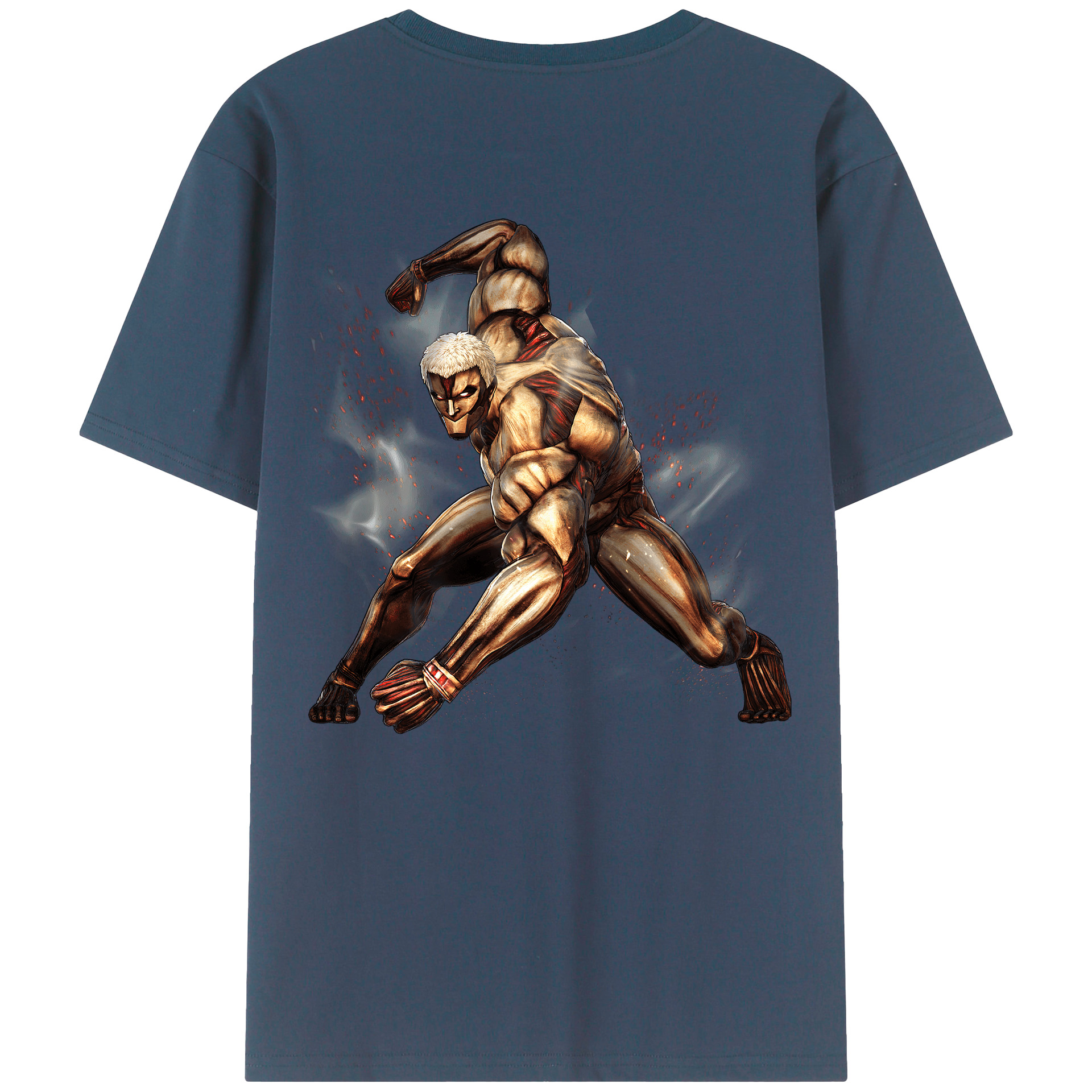 （画像用） 進撃の巨人 Attack on Titan 綿100％半袖Tシャツ（背面プリント）