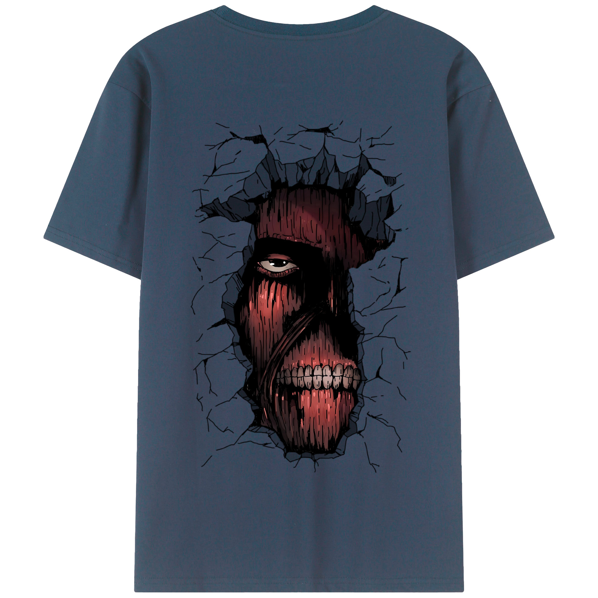 （画像用） 進撃の巨人 Attack on Titan 綿100％半袖Tシャツ（背面プリント）