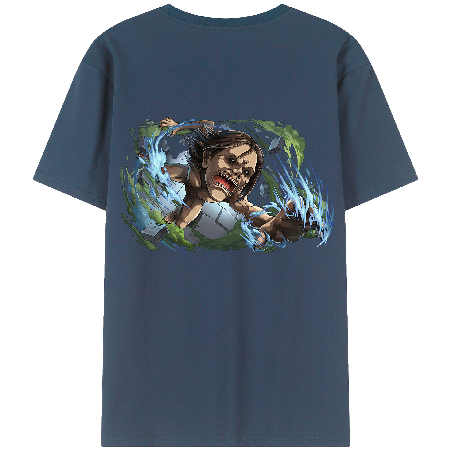 （画像用） 進撃の巨人 Attack on Titan 綿100％半袖Tシャツ（背面プリント）