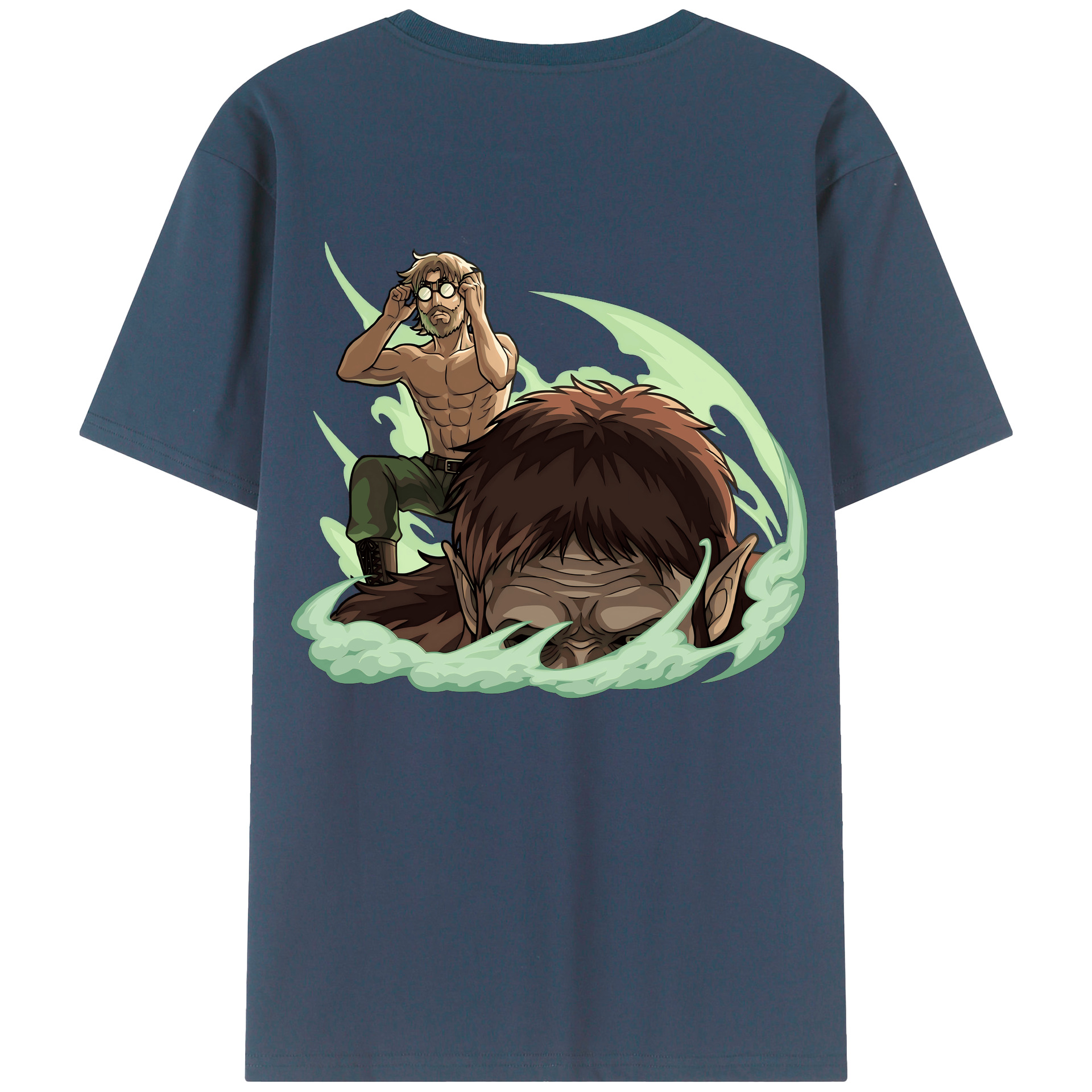 （画像用） 進撃の巨人 Attack on Titan 綿100％半袖Tシャツ（背面プリント）