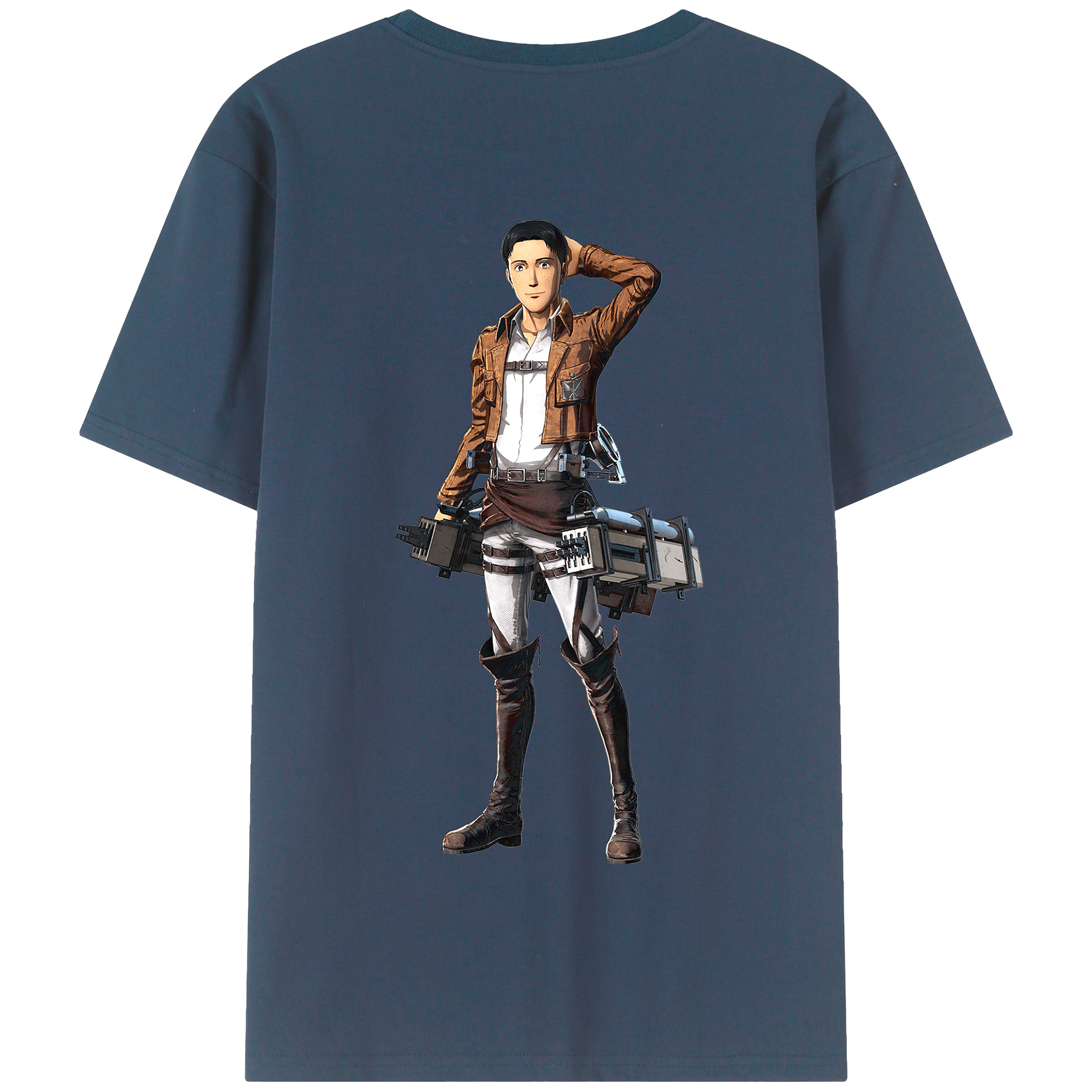 （画像用） 進撃の巨人 Attack on Titan 綿100％半袖Tシャツ（背面プリント）