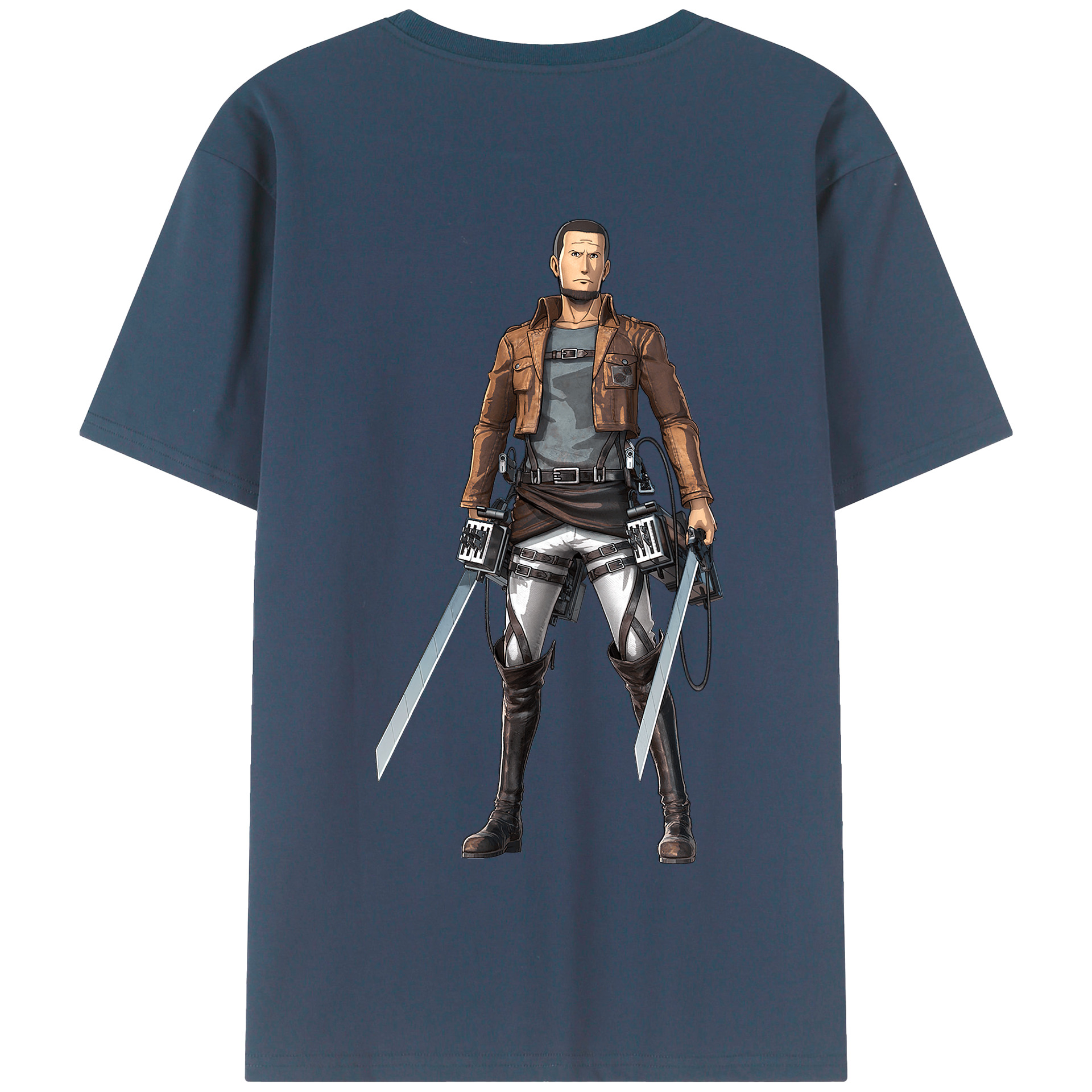 （画像用） 進撃の巨人 Attack on Titan 綿100％半袖Tシャツ（背面プリント）