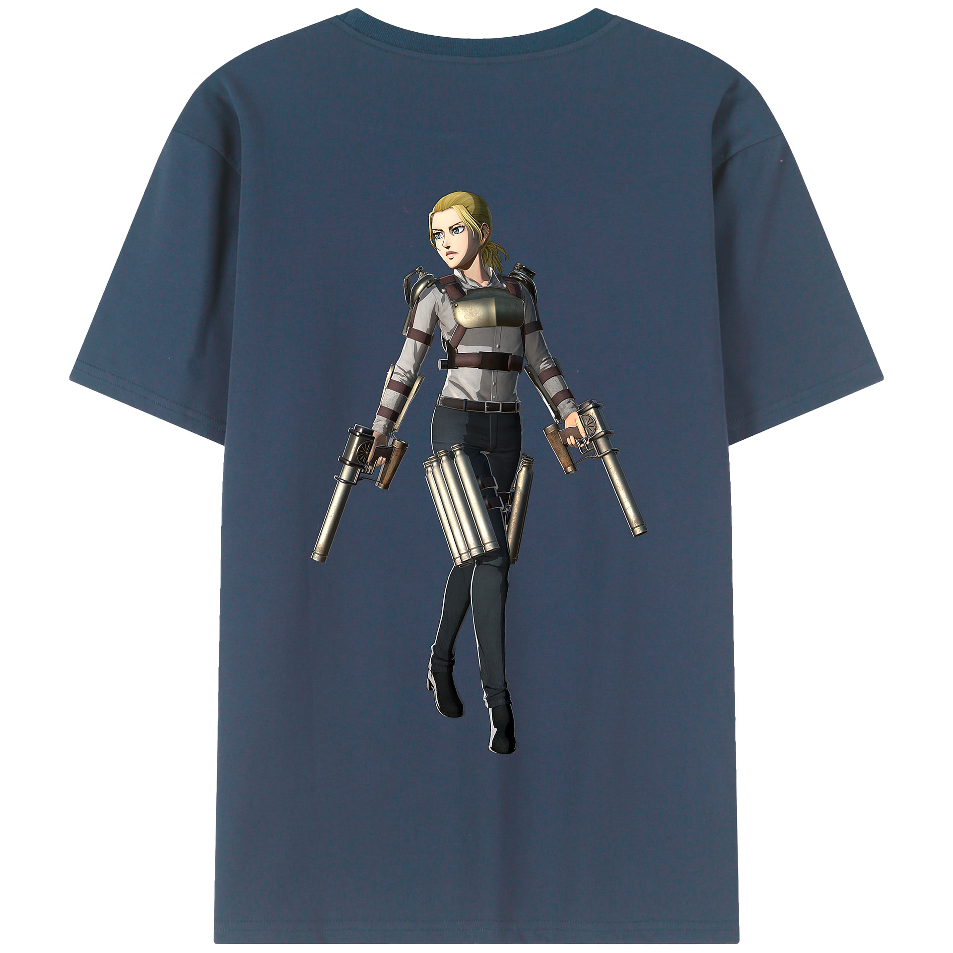 （画像用） 進撃の巨人 Attack on Titan 綿100％半袖Tシャツ（背面プリント）
