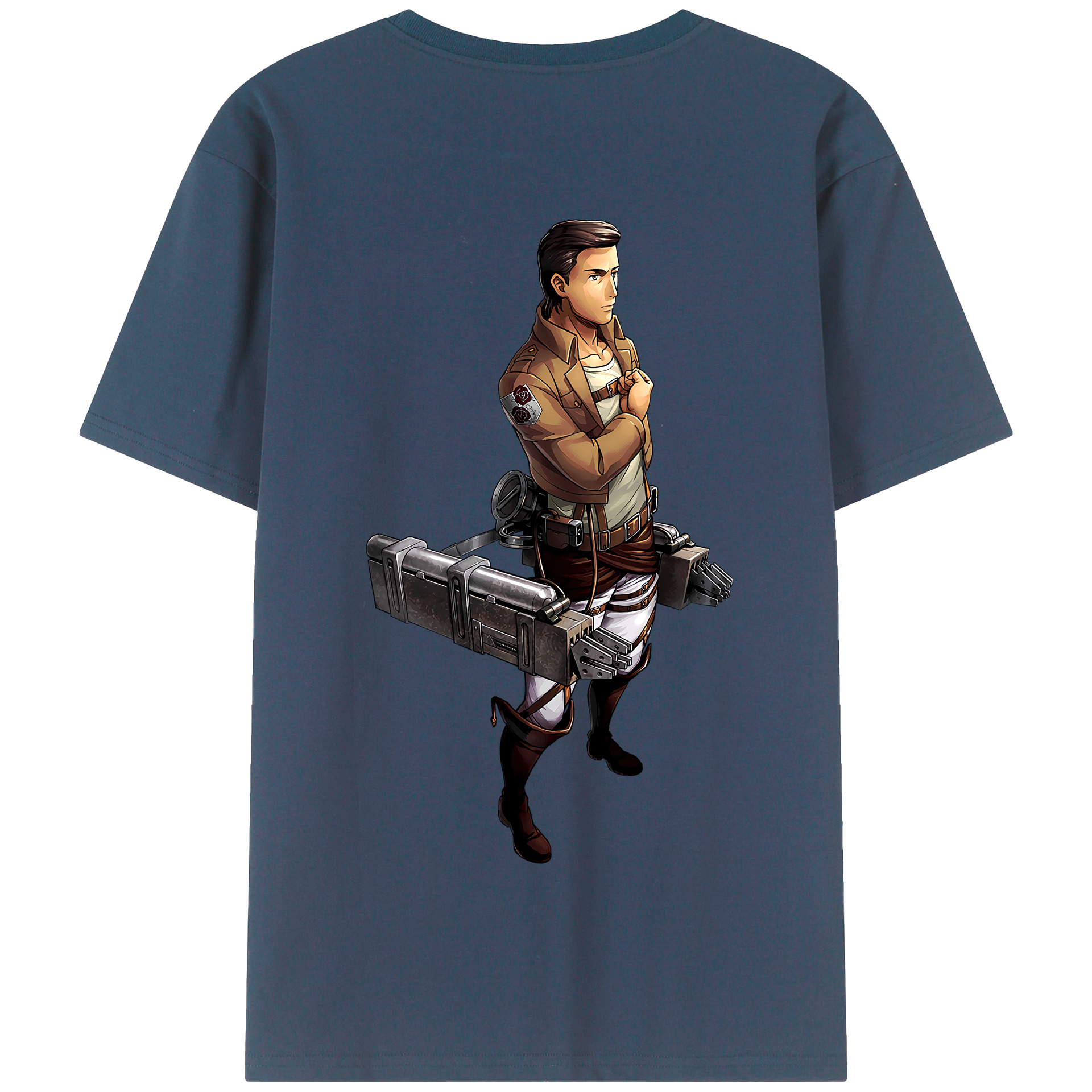 （画像用） 進撃の巨人 Attack on Titan 綿100％半袖Tシャツ（背面プリント）