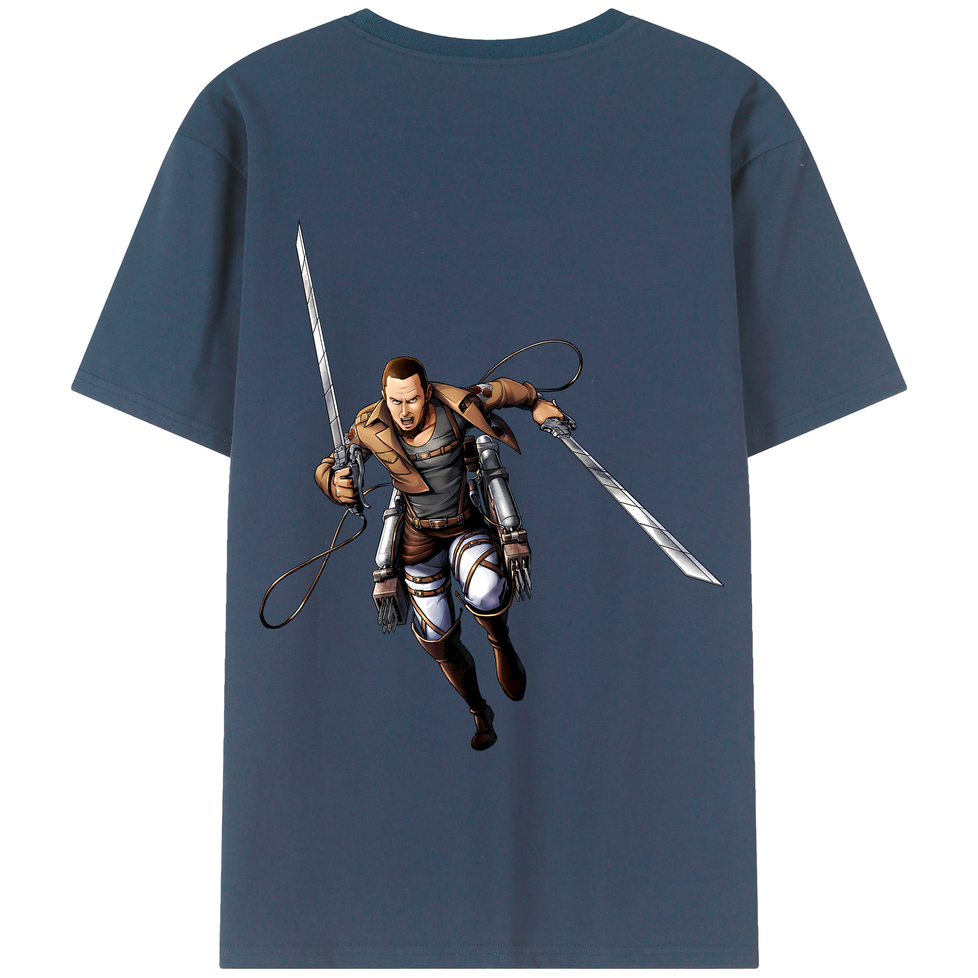 （画像用） 進撃の巨人 Attack on Titan 綿100％半袖Tシャツ（背面プリント）