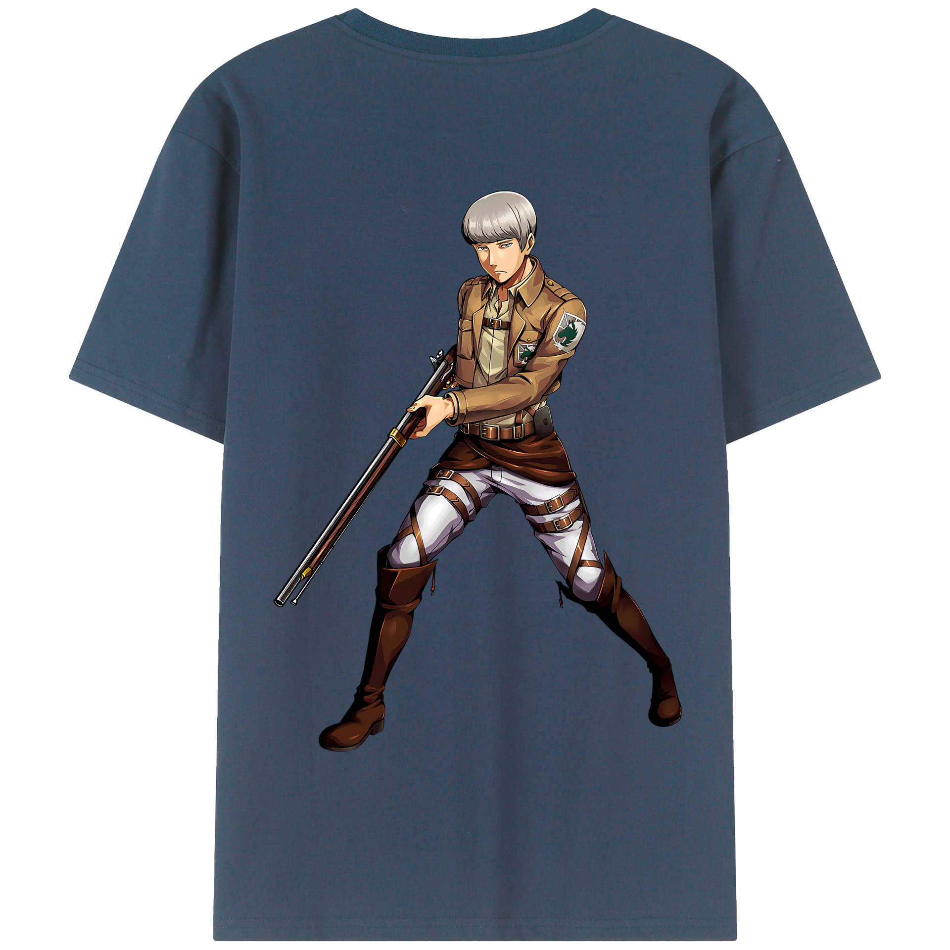 （画像用） 進撃の巨人 Attack on Titan 綿100％半袖Tシャツ（背面プリント）