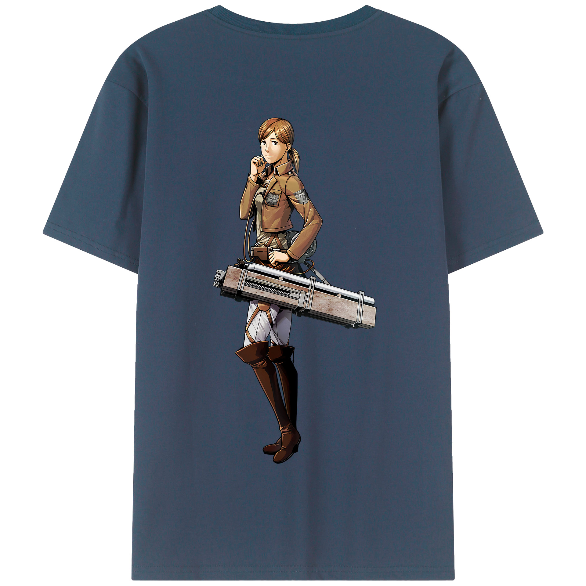 （画像用） 進撃の巨人 Attack on Titan 綿100％半袖Tシャツ（背面プリント）
