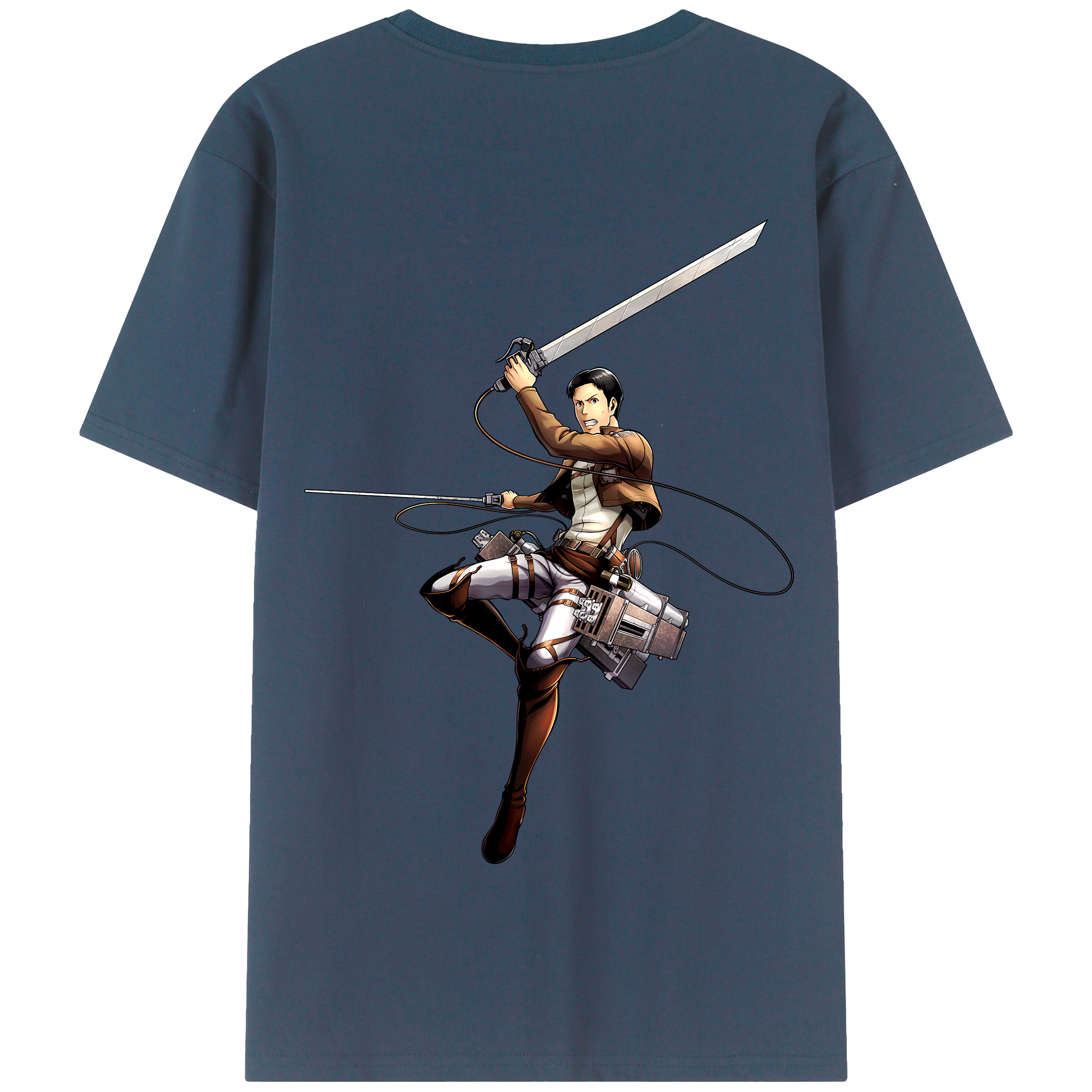 （画像用） 進撃の巨人 Attack on Titan 綿100％半袖Tシャツ（背面プリント）