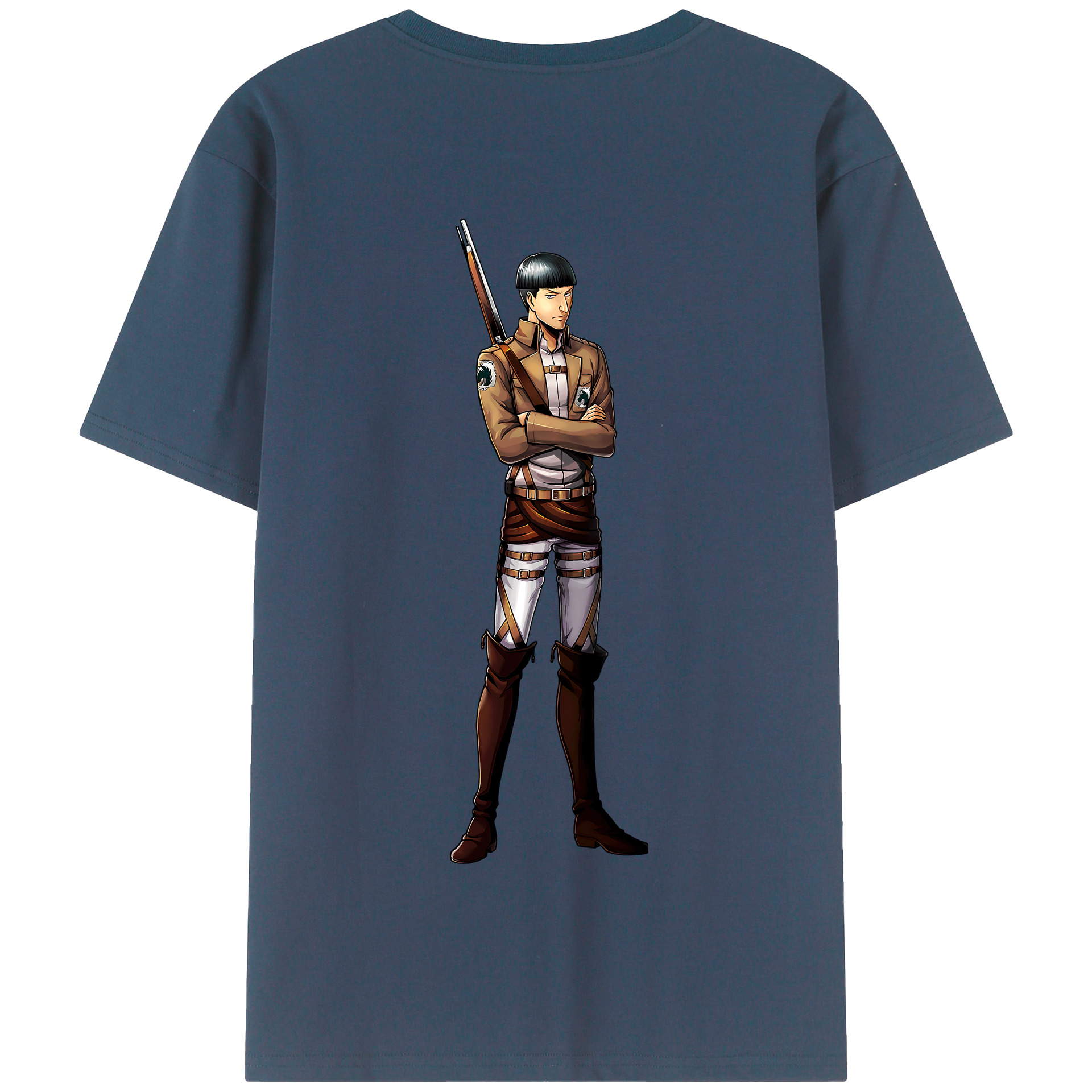 （画像用） 進撃の巨人 Attack on Titan 綿100％半袖Tシャツ（背面プリント）