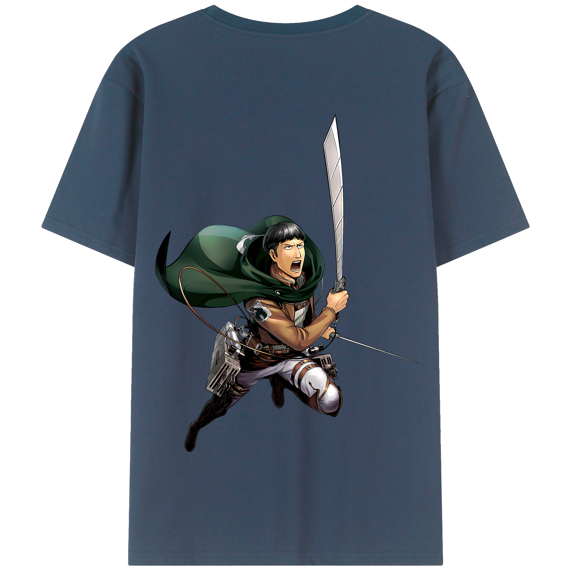 （画像用） 進撃の巨人 Attack on Titan 綿100％半袖Tシャツ（背面プリント）