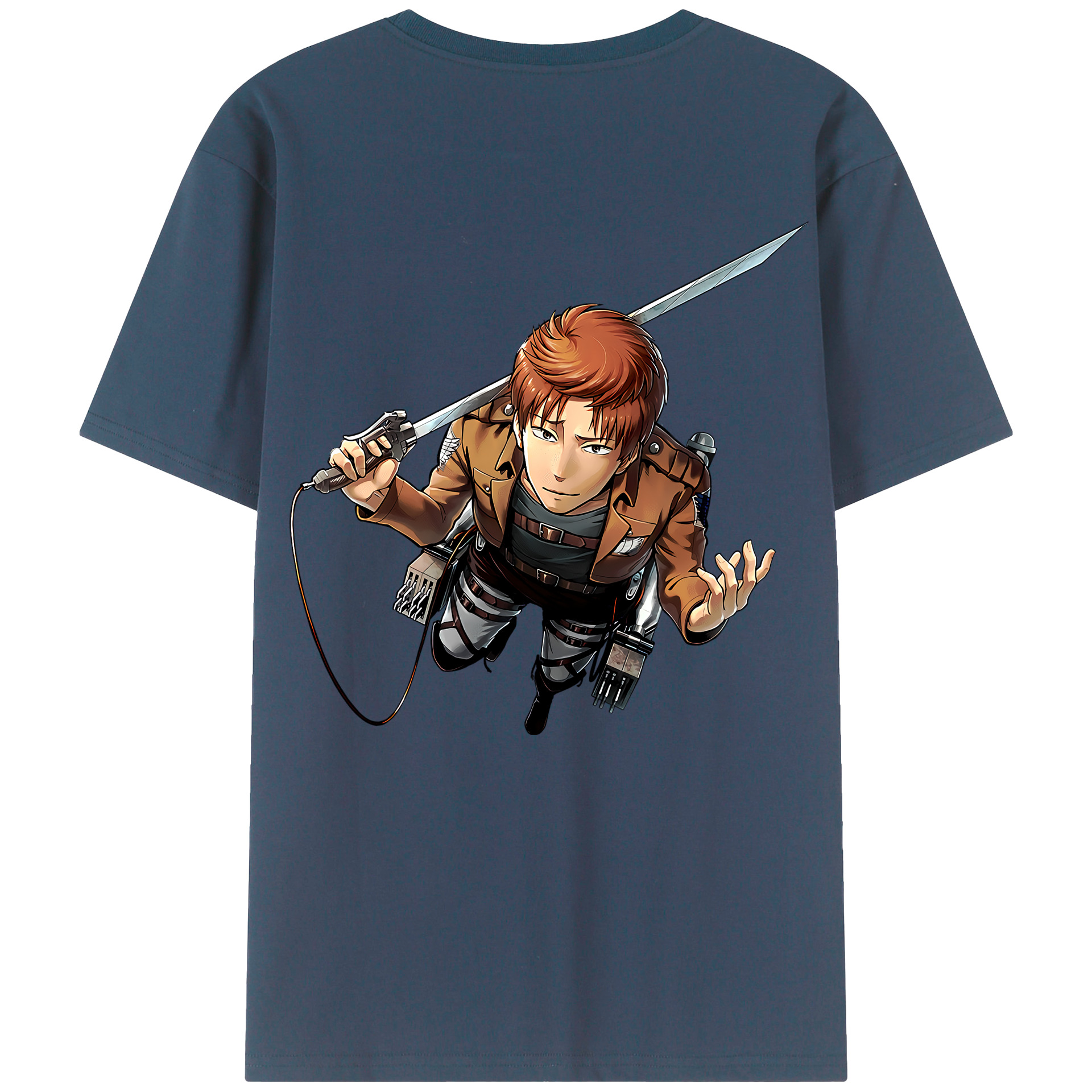 （画像用） 進撃の巨人 Attack on Titan 綿100％半袖Tシャツ（背面プリント）