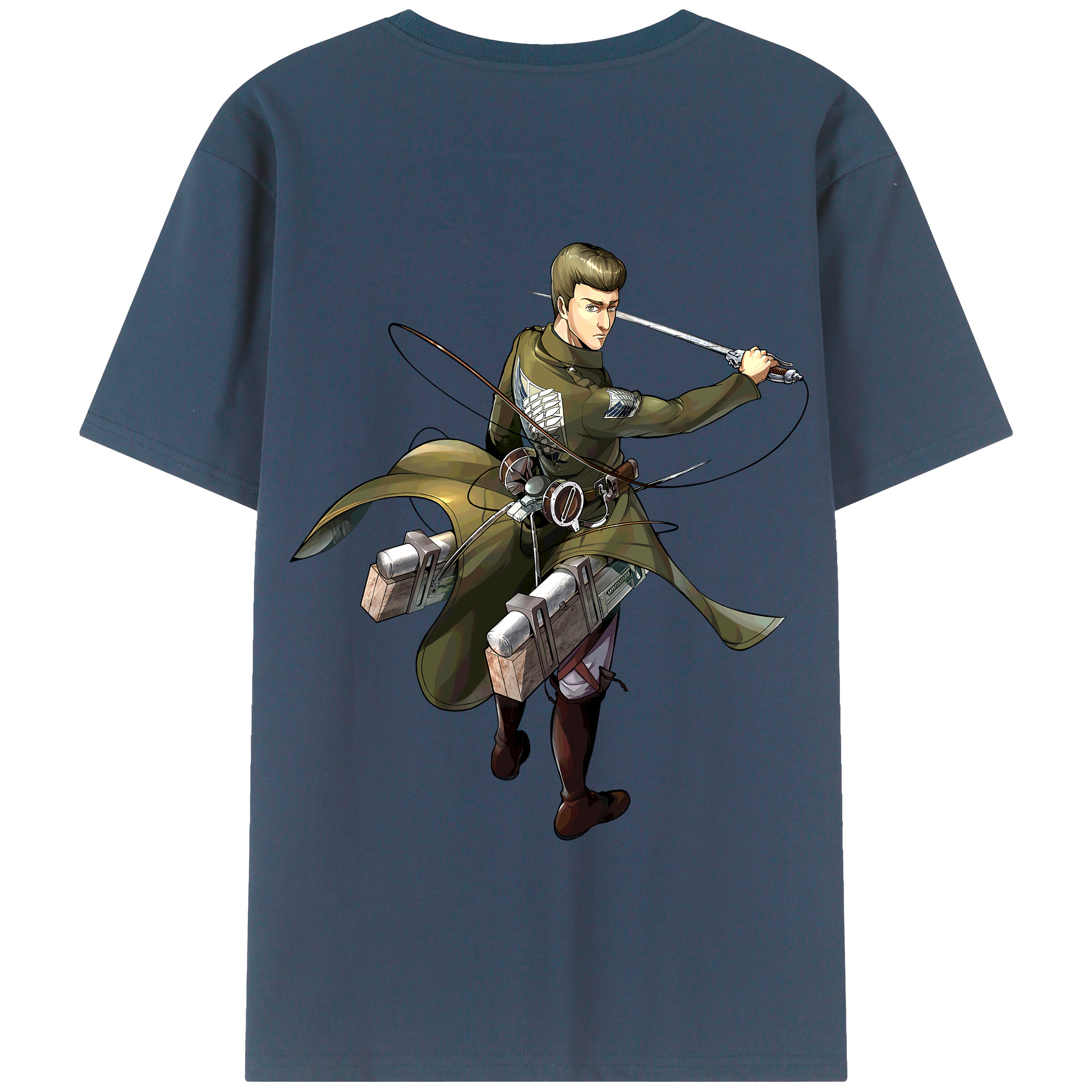 （画像用） 進撃の巨人 Attack on Titan 綿100％半袖Tシャツ（背面プリント）