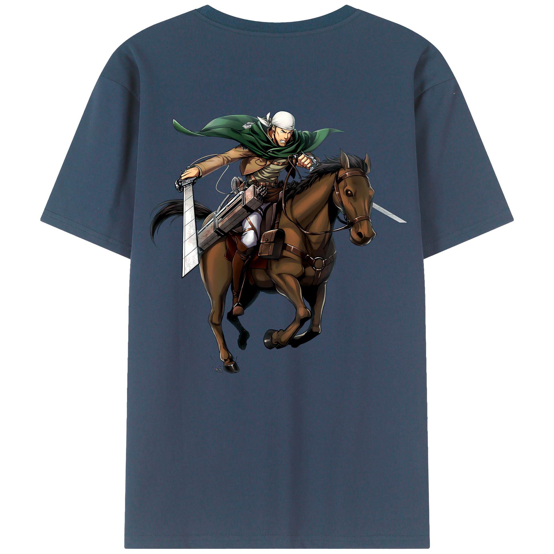 （画像用） 進撃の巨人 Attack on Titan 綿100％半袖Tシャツ（背面プリント）