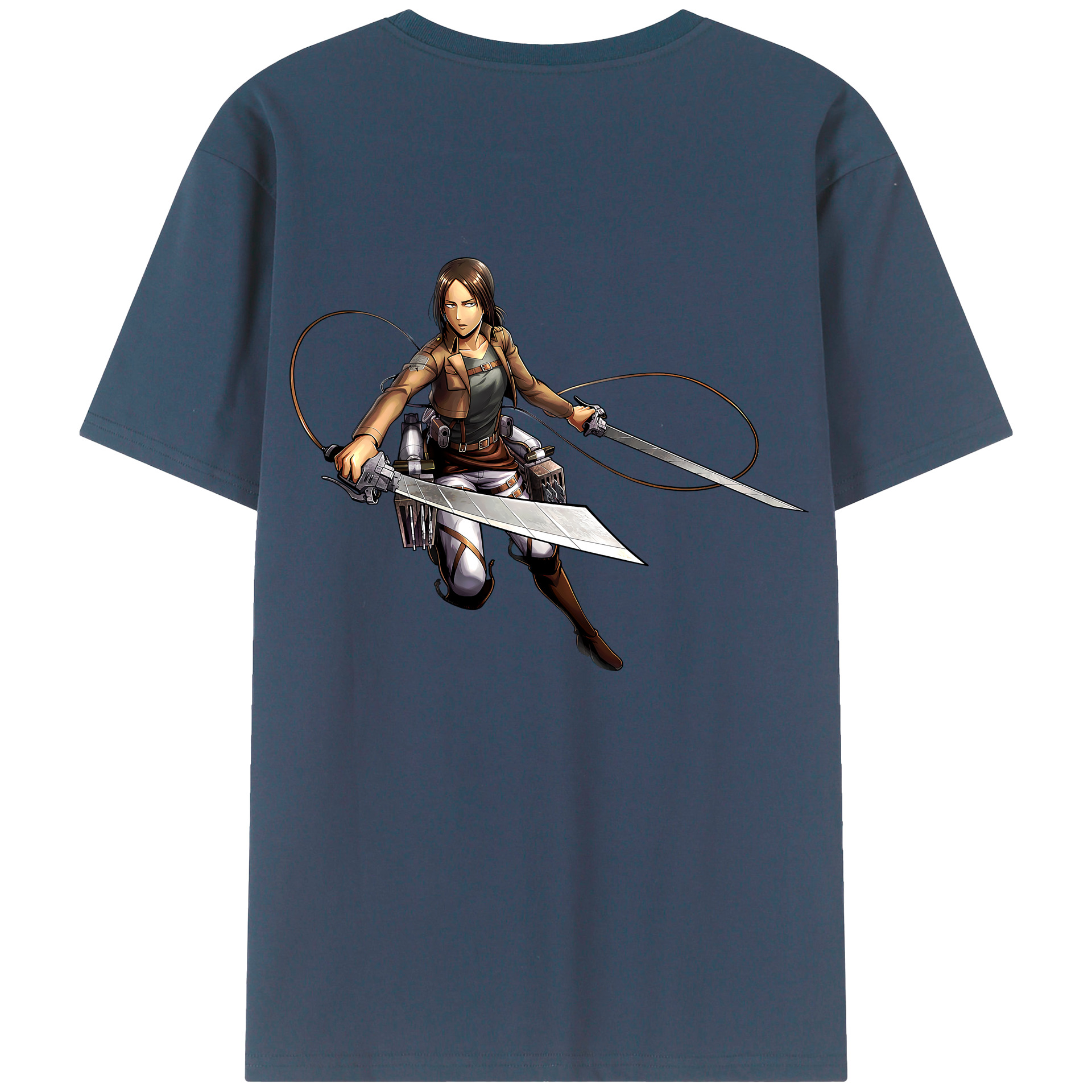 （画像用） 進撃の巨人 Attack on Titan 綿100％半袖Tシャツ（背面プリント）